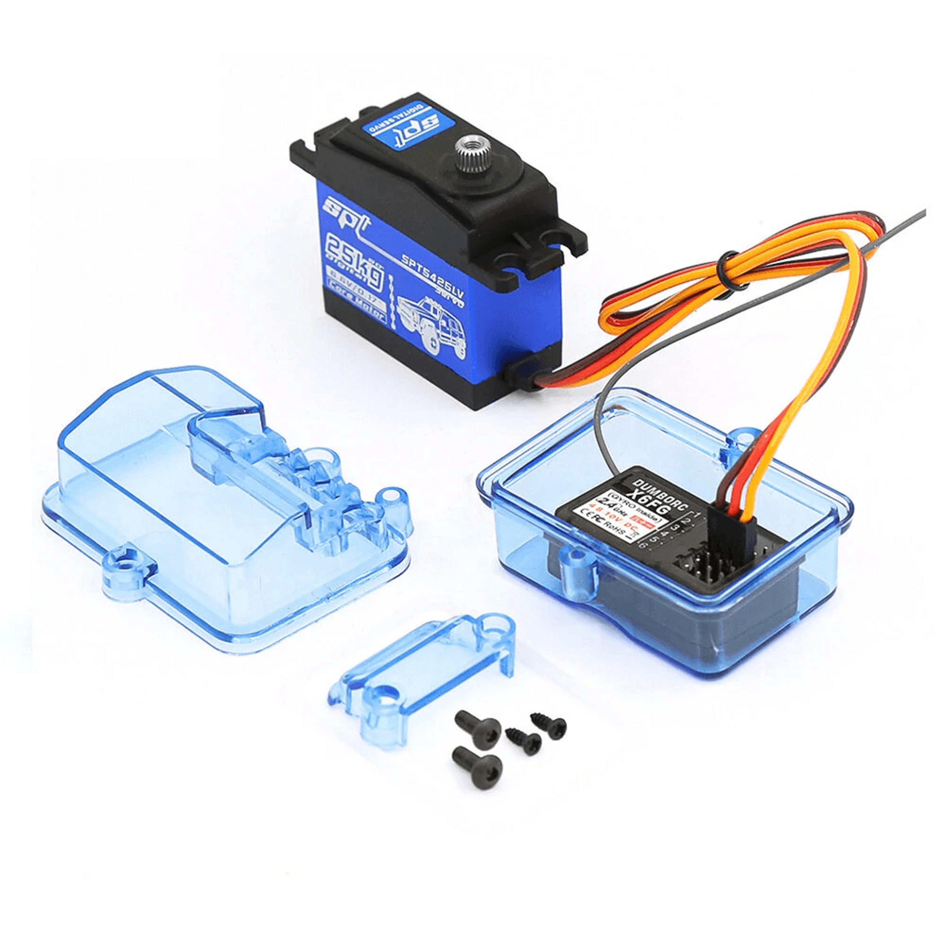 RC Waterproof Receiver Box Transparent Plastic Protective Case For Cars Boats And Model Vehicles 0