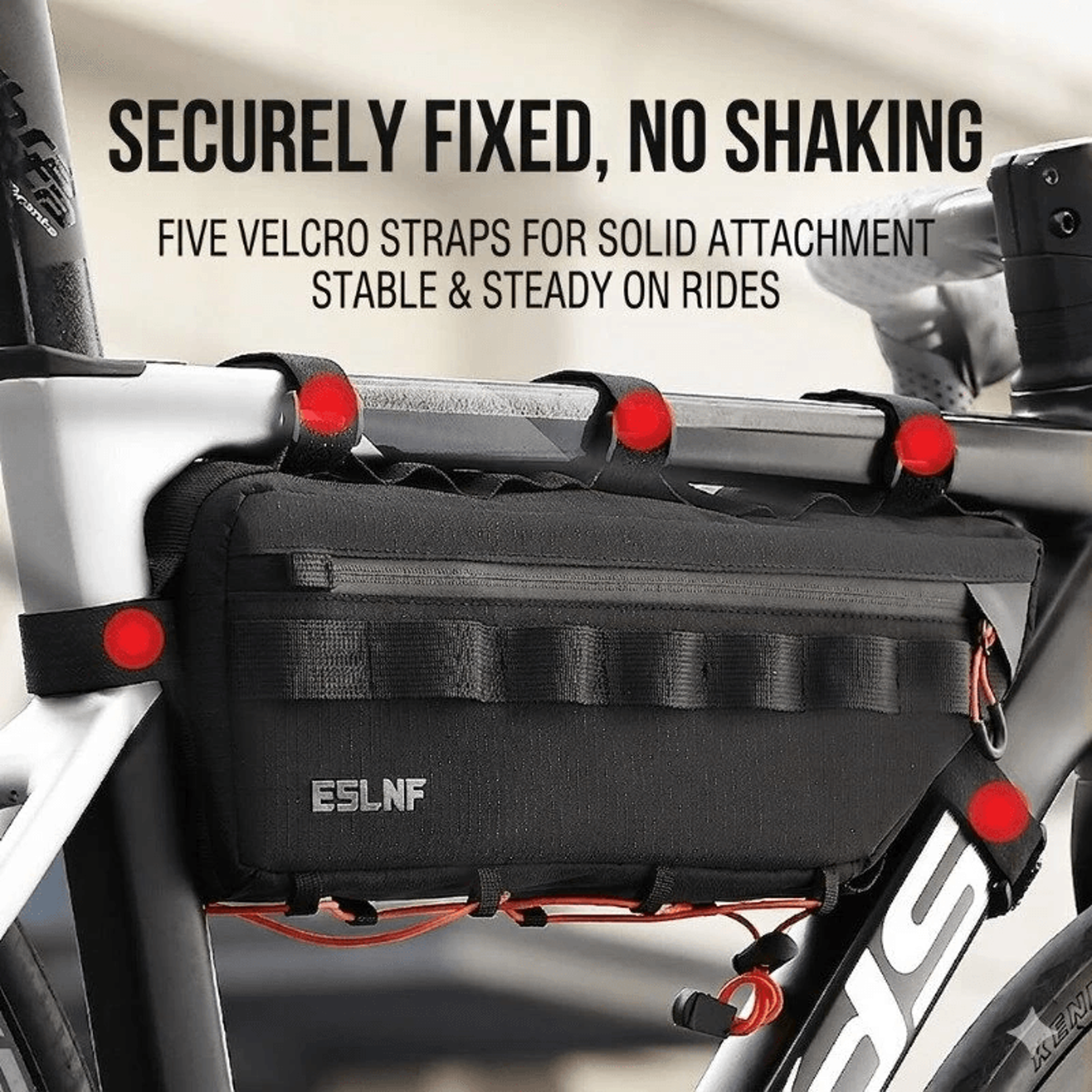 Waterproof Bicycle Frame Bag With Multi Point Mounting 6