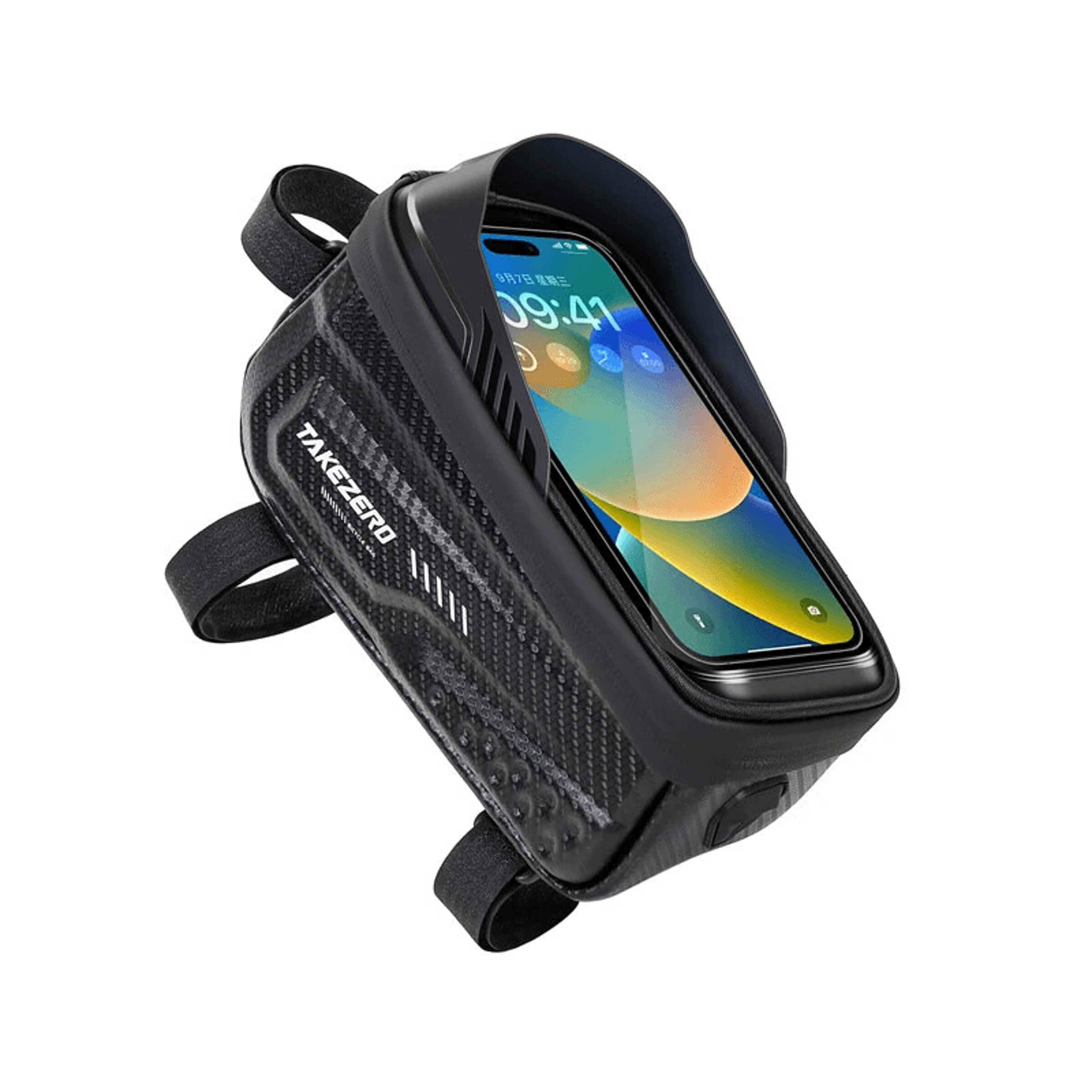 Waterproof Bicycle Phone Holder Frame Bag With Hard Shell Storage 1