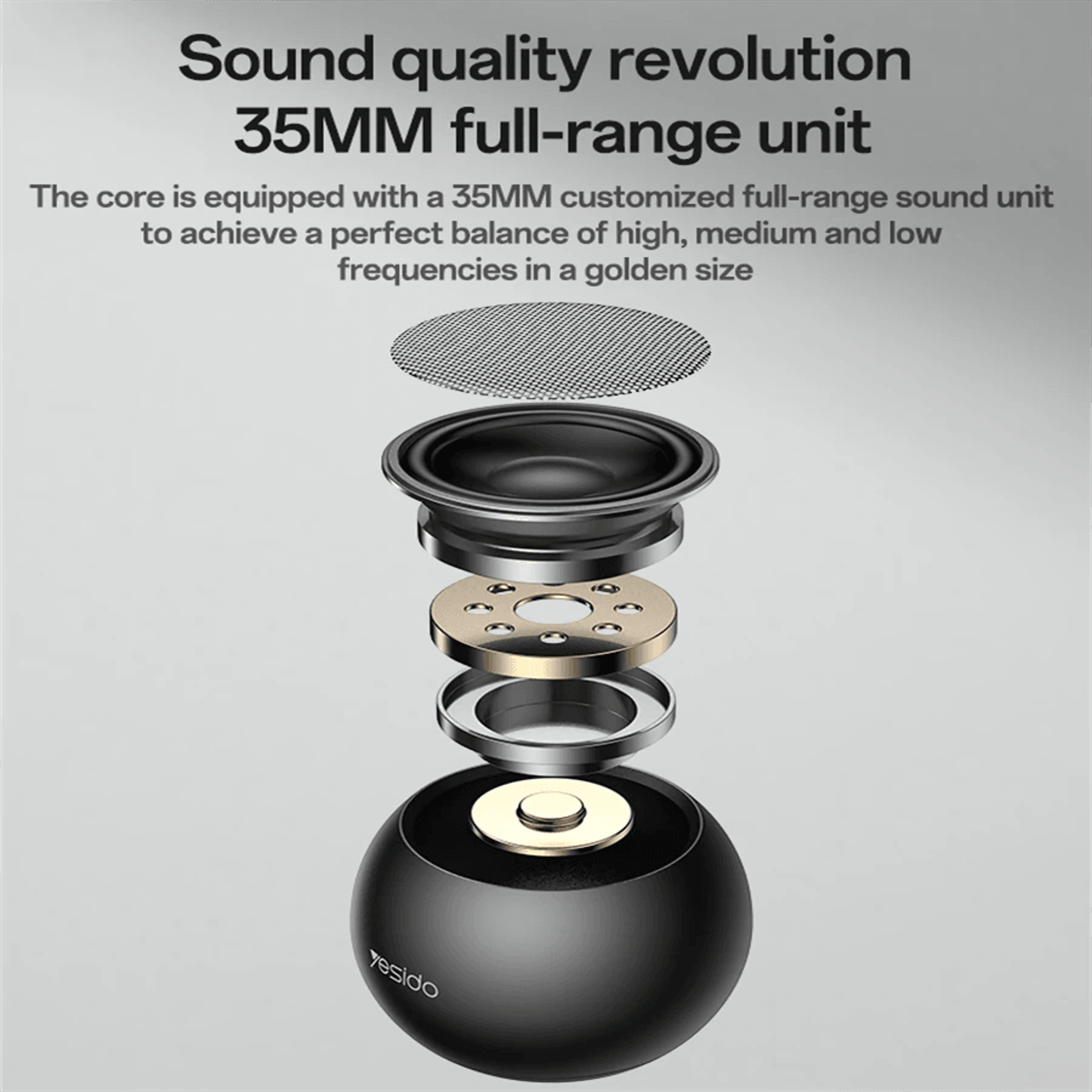 Mini Bluetooth Speaker With Full Range Driver And TWS Stereo Pairing 2