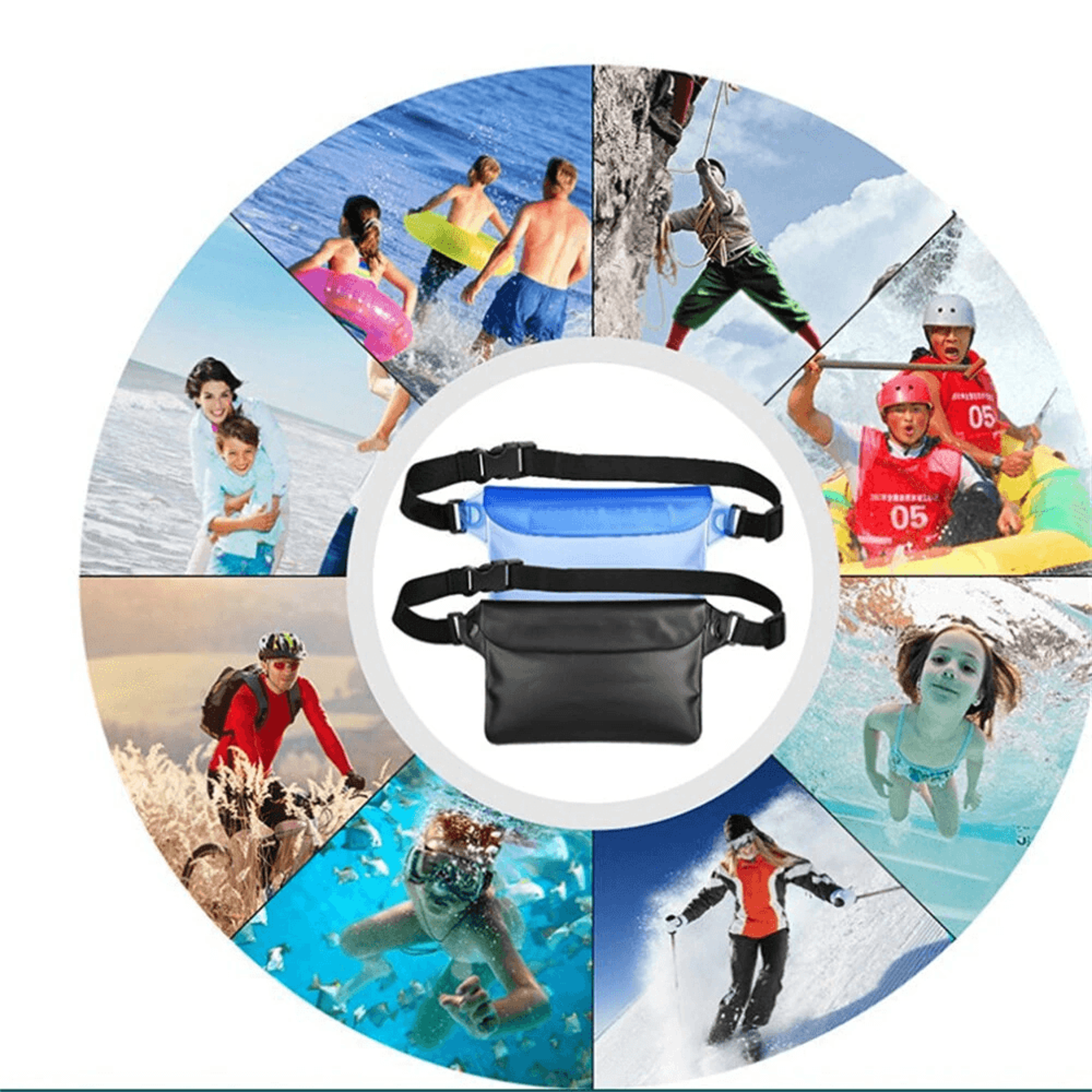 Waterproof Touchscreen Phone Waist Bag With Adjustable Strap 4