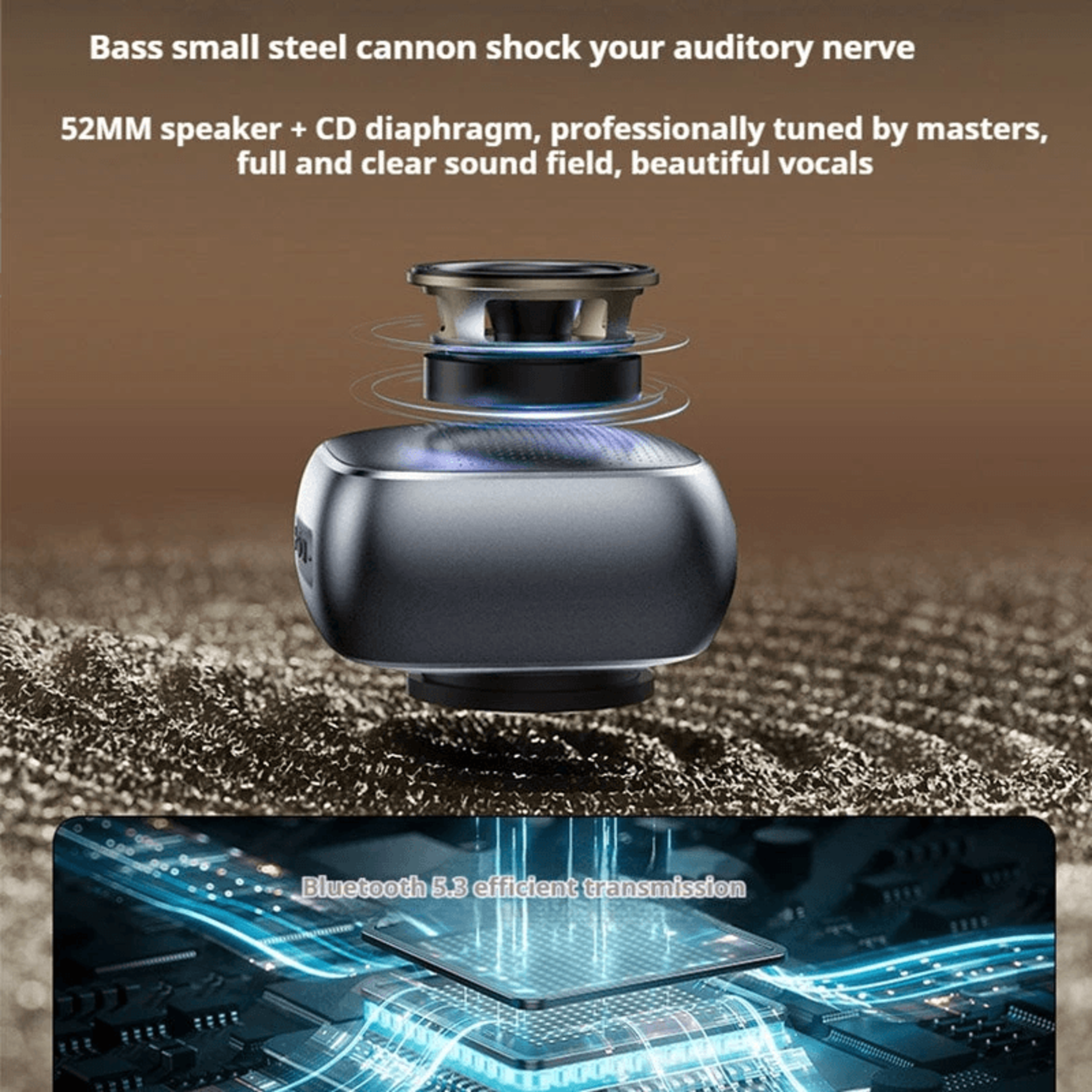 Portable Bluetooth Speaker With Deep Bass Driver TF Card And Playback 3