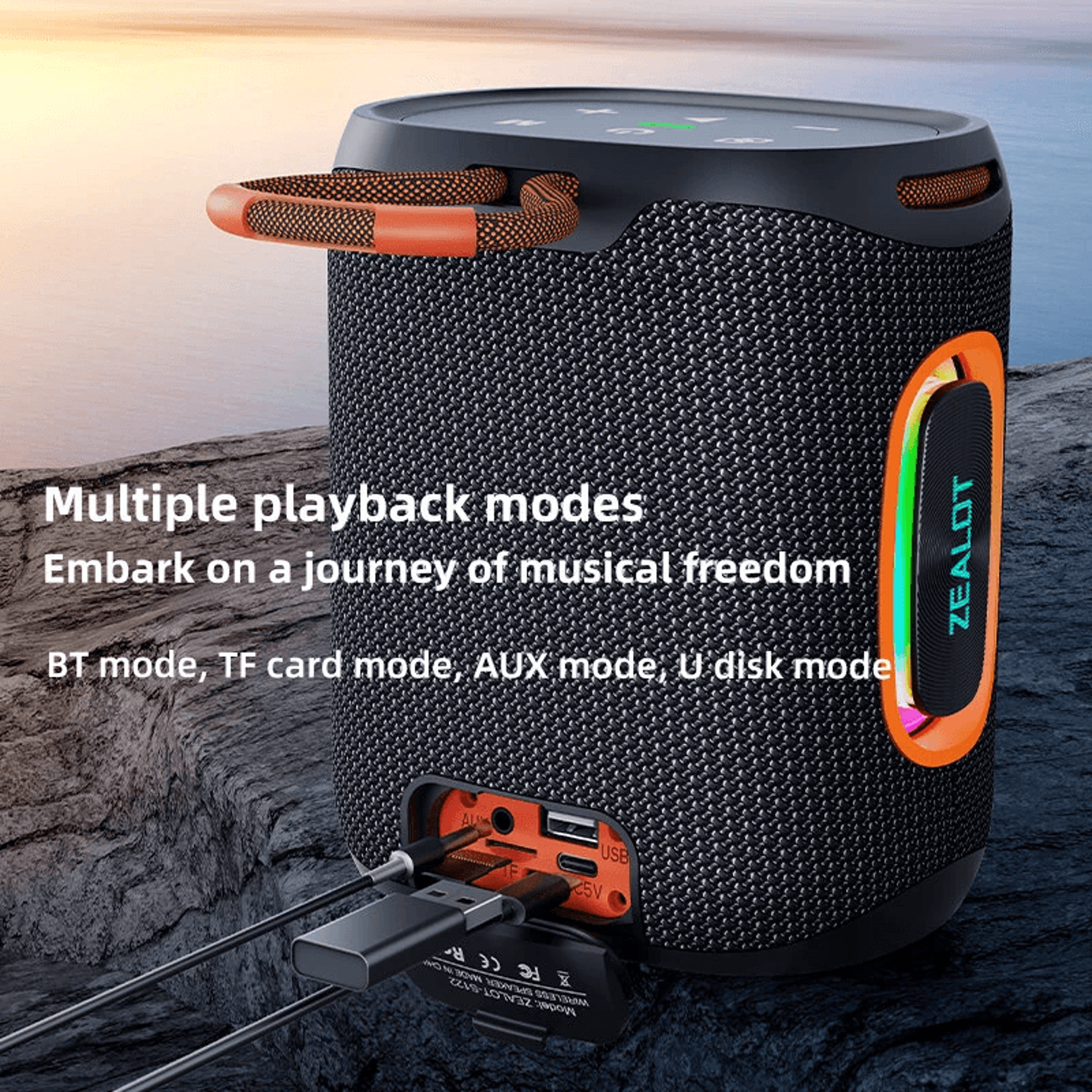 Portable Bluetooth Speaker With Battery And TWS Support 1