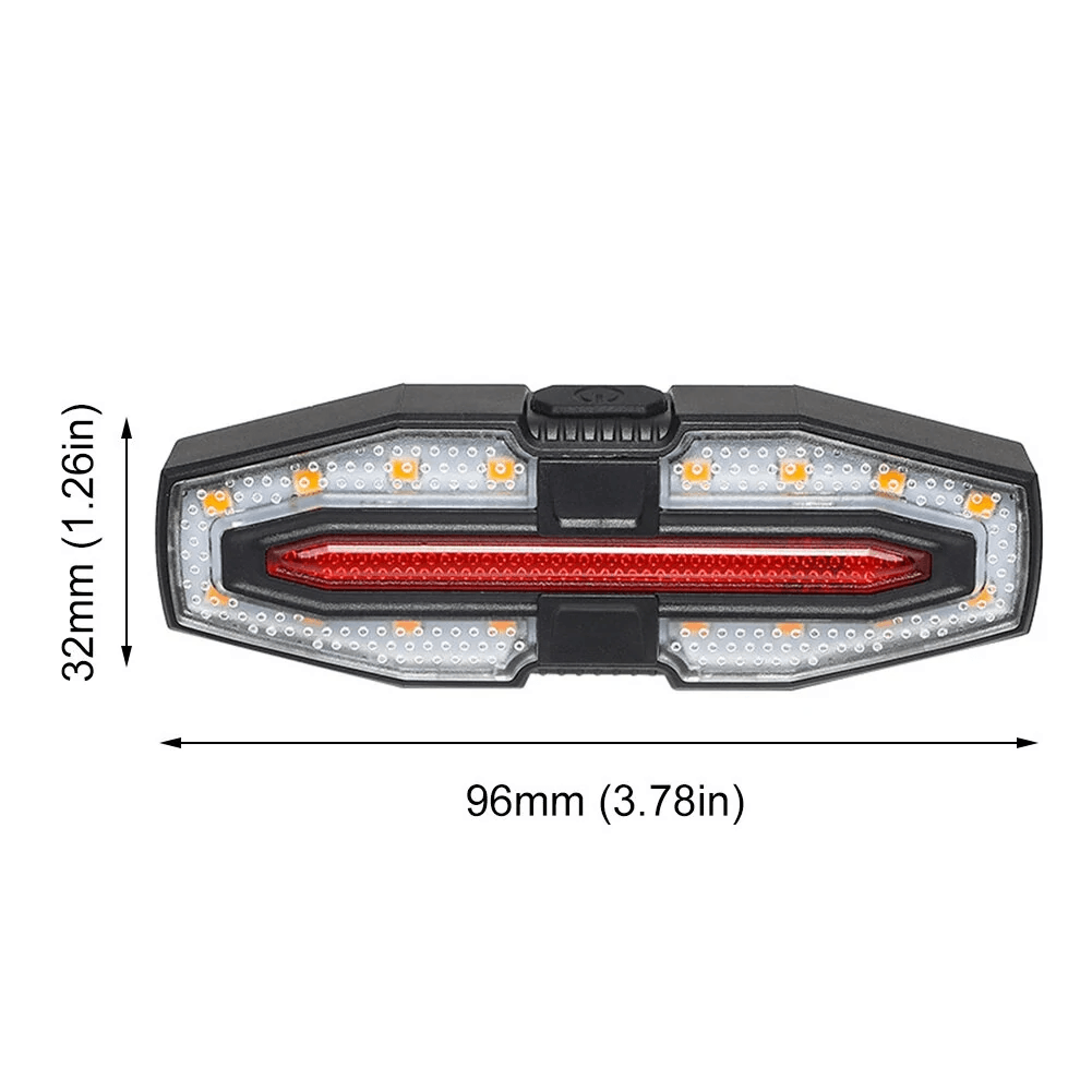 Rechargeable Bike Tail Light With Wireless Remote Turn Signals 7