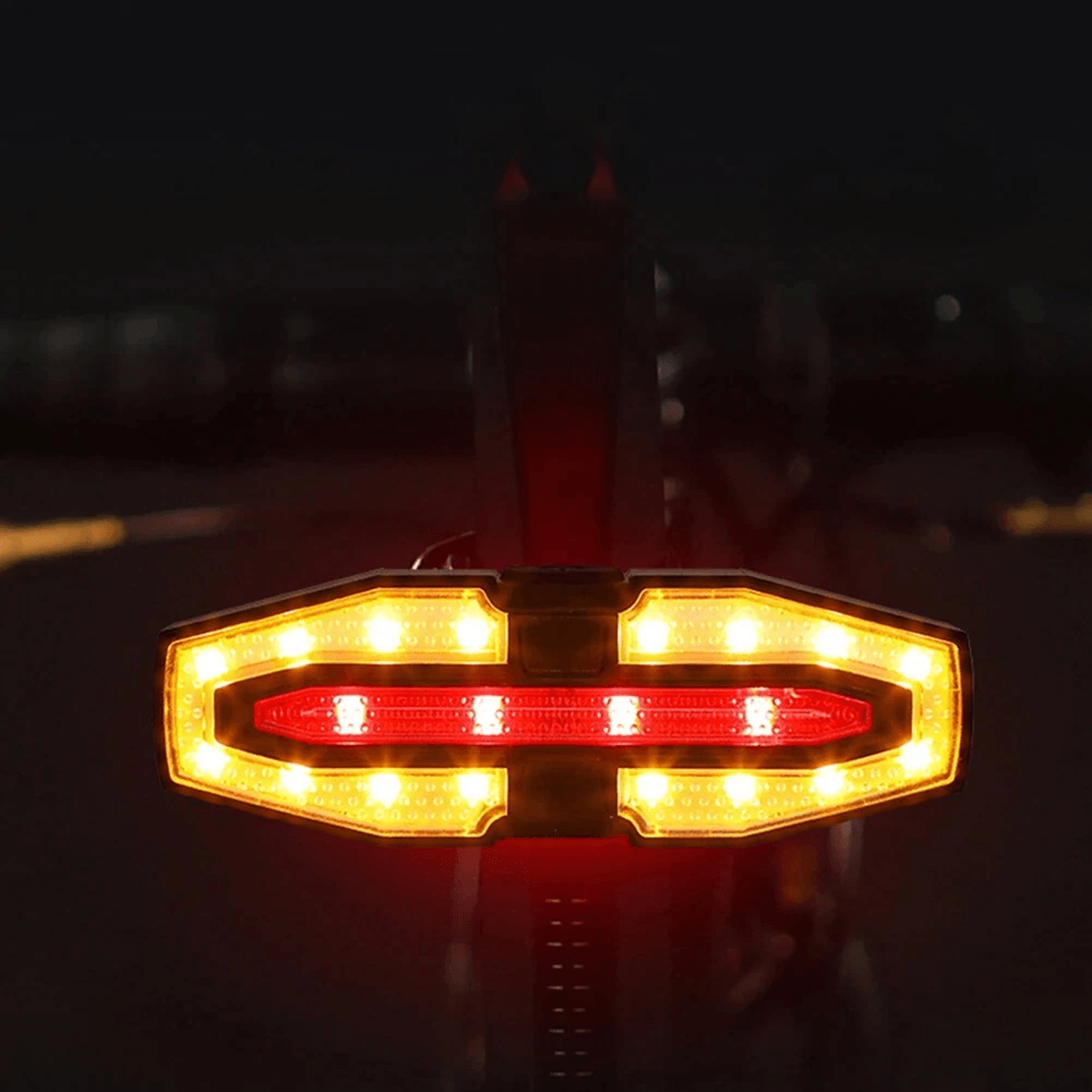 Rechargeable Bike Tail Light With Wireless Remote Turn Signals 5