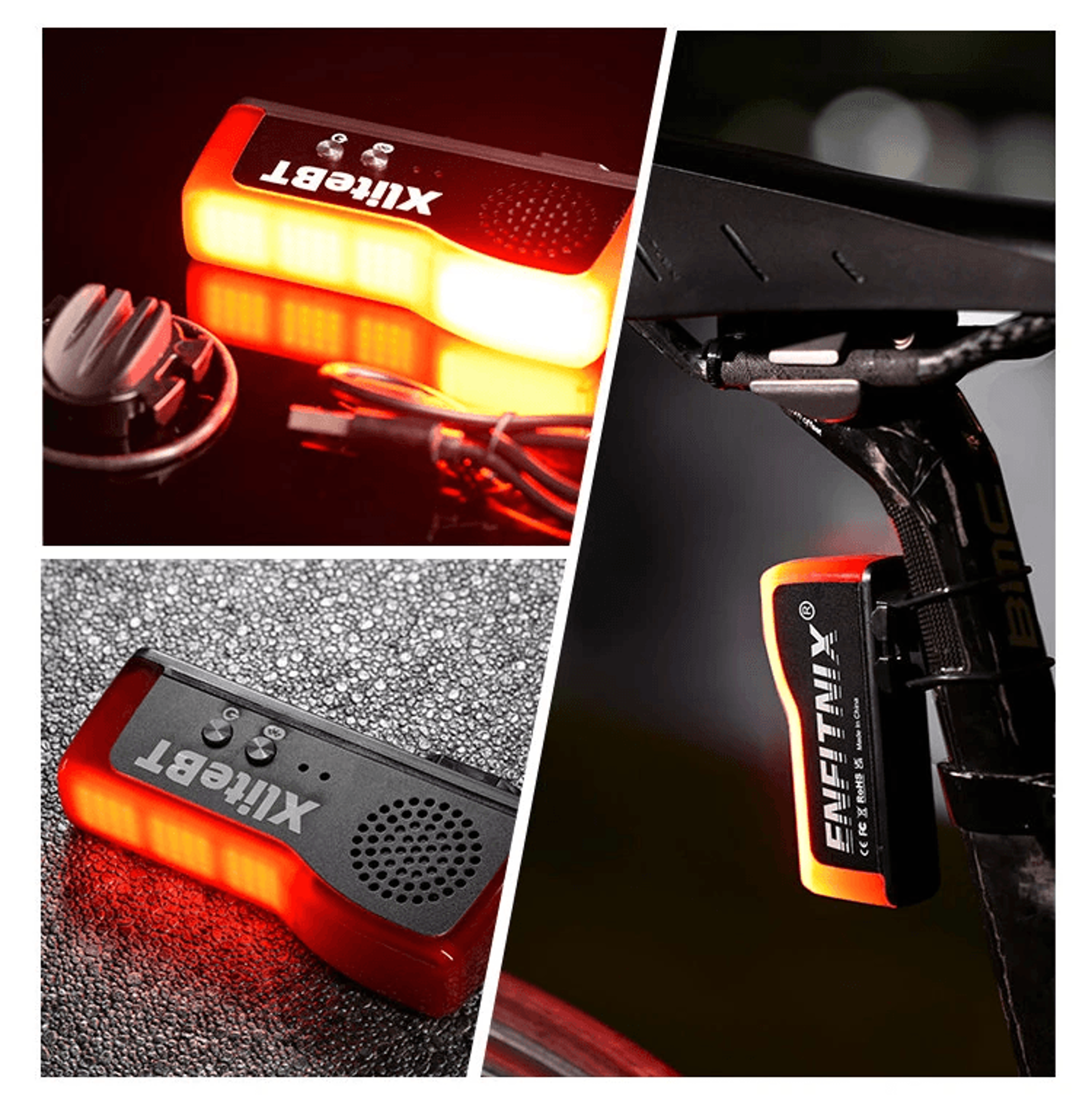 Smart Brake Sensing Bicycle Taillight With Anti Theft Alarm And Type C Charging 5
