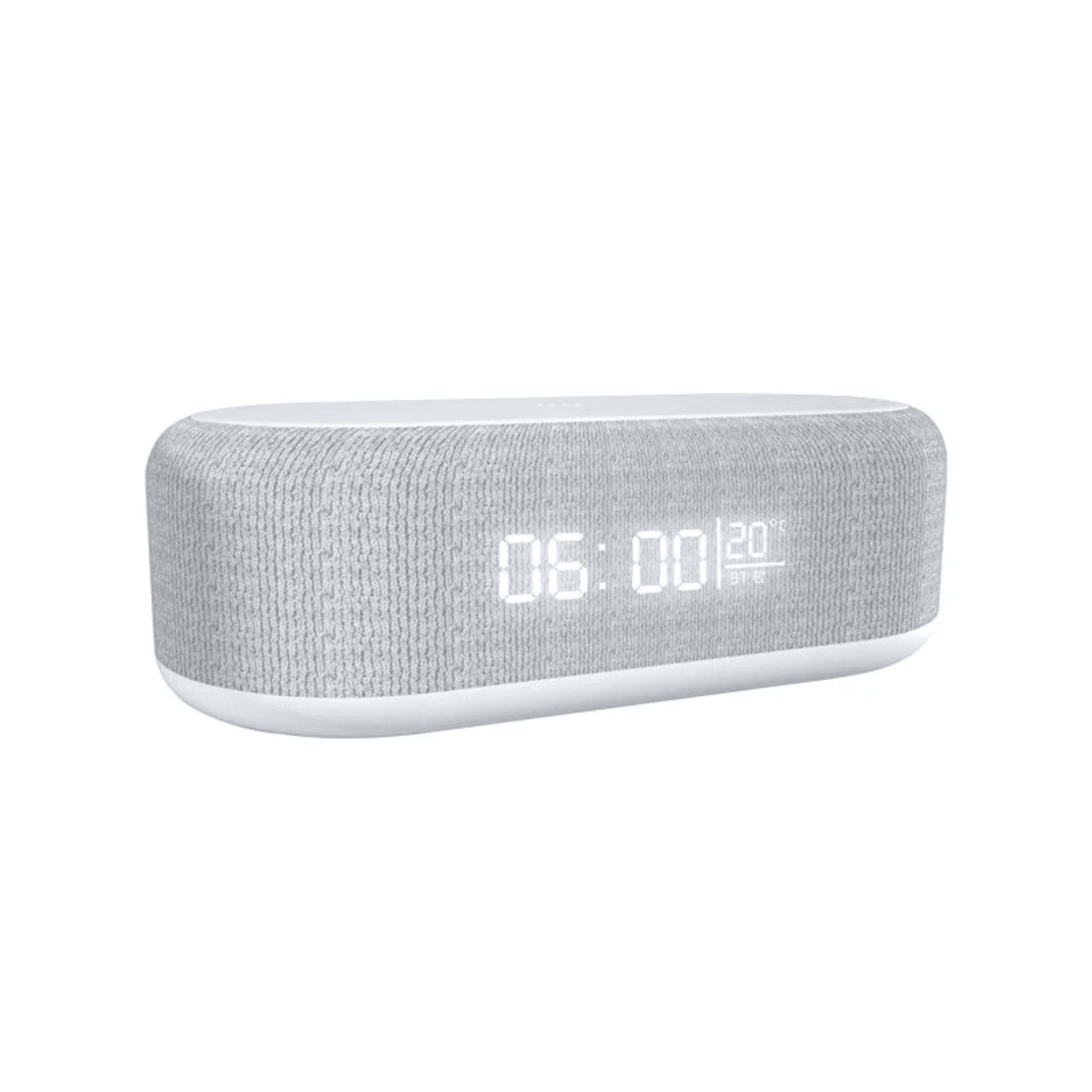 qi wireless charger with clock display and dimmable led light