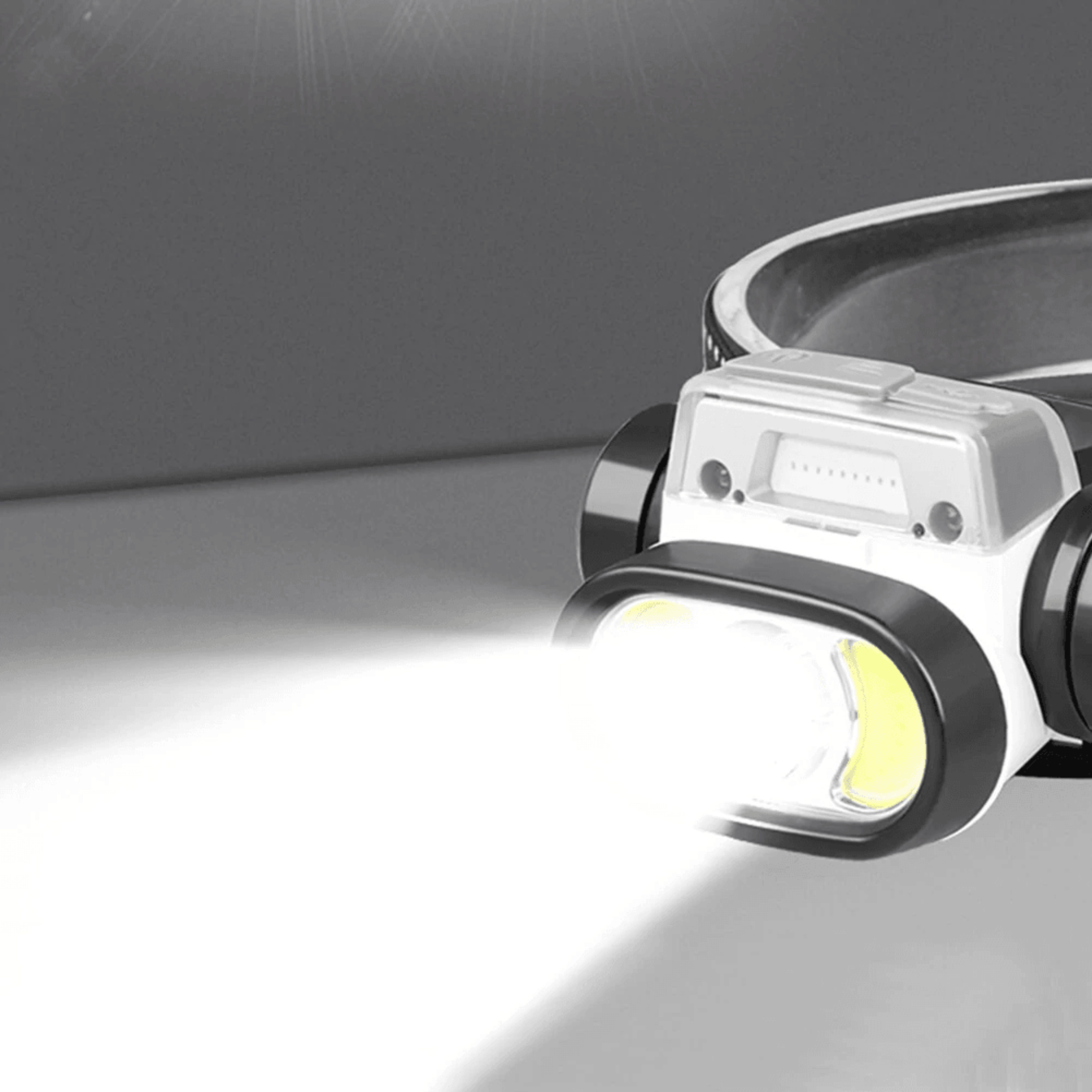 Rechargeable LED Headlamp With Wave Sensor Lumens Lighting Modes 2