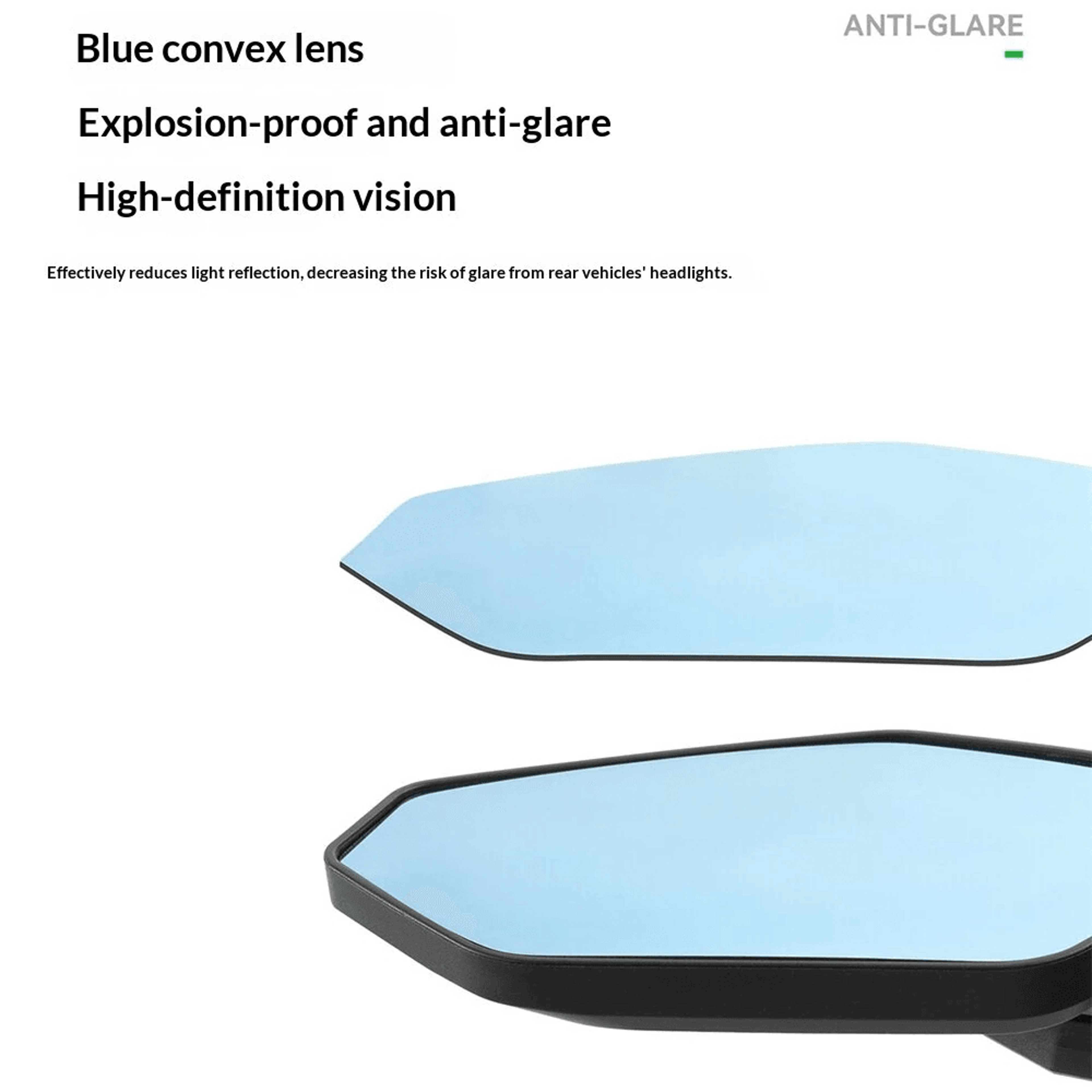 Degree Adjustable Bike Rearview Mirror With Wide View Glass Lens 6