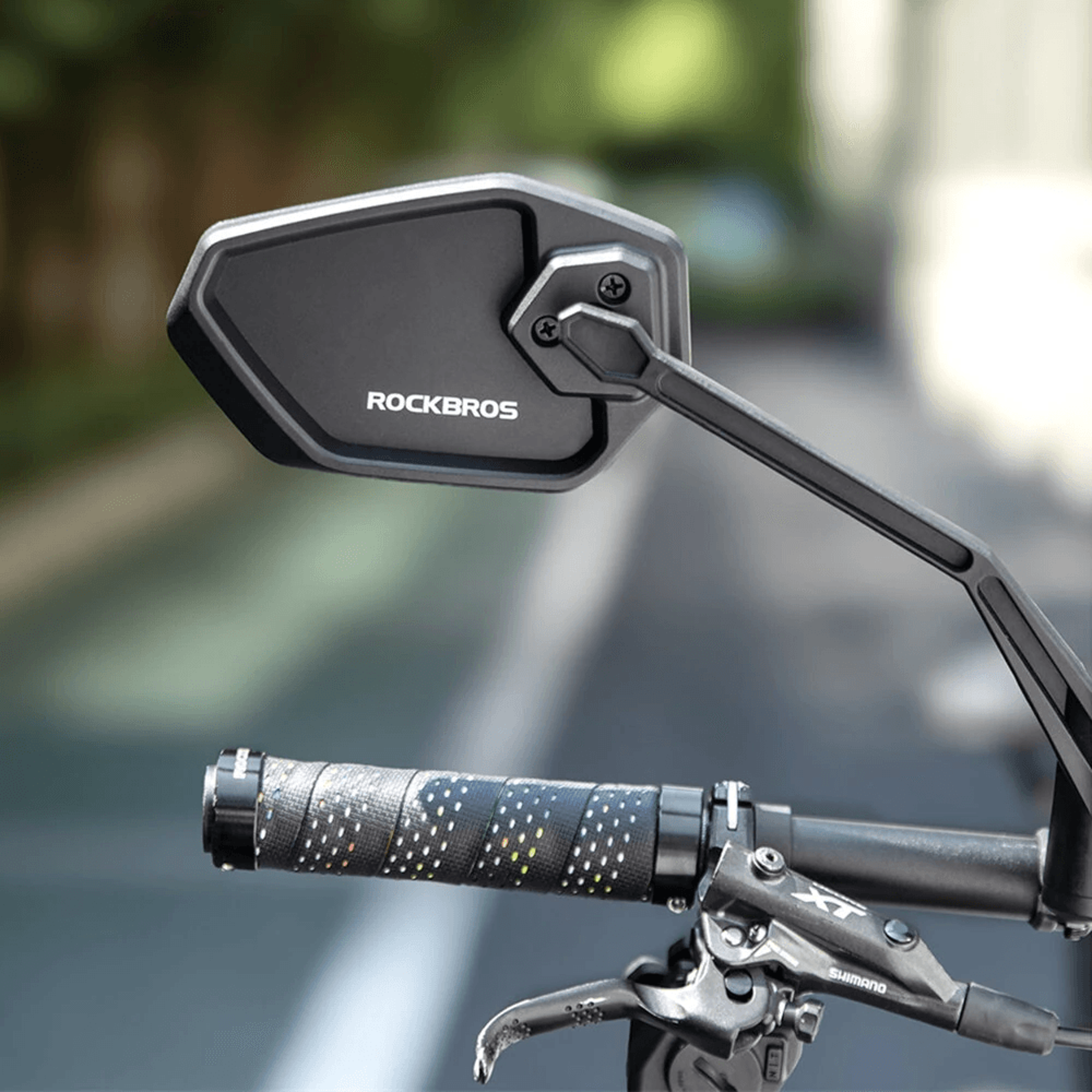 Degree Adjustable Bike Rearview Mirror With Wide View Glass Lens 3