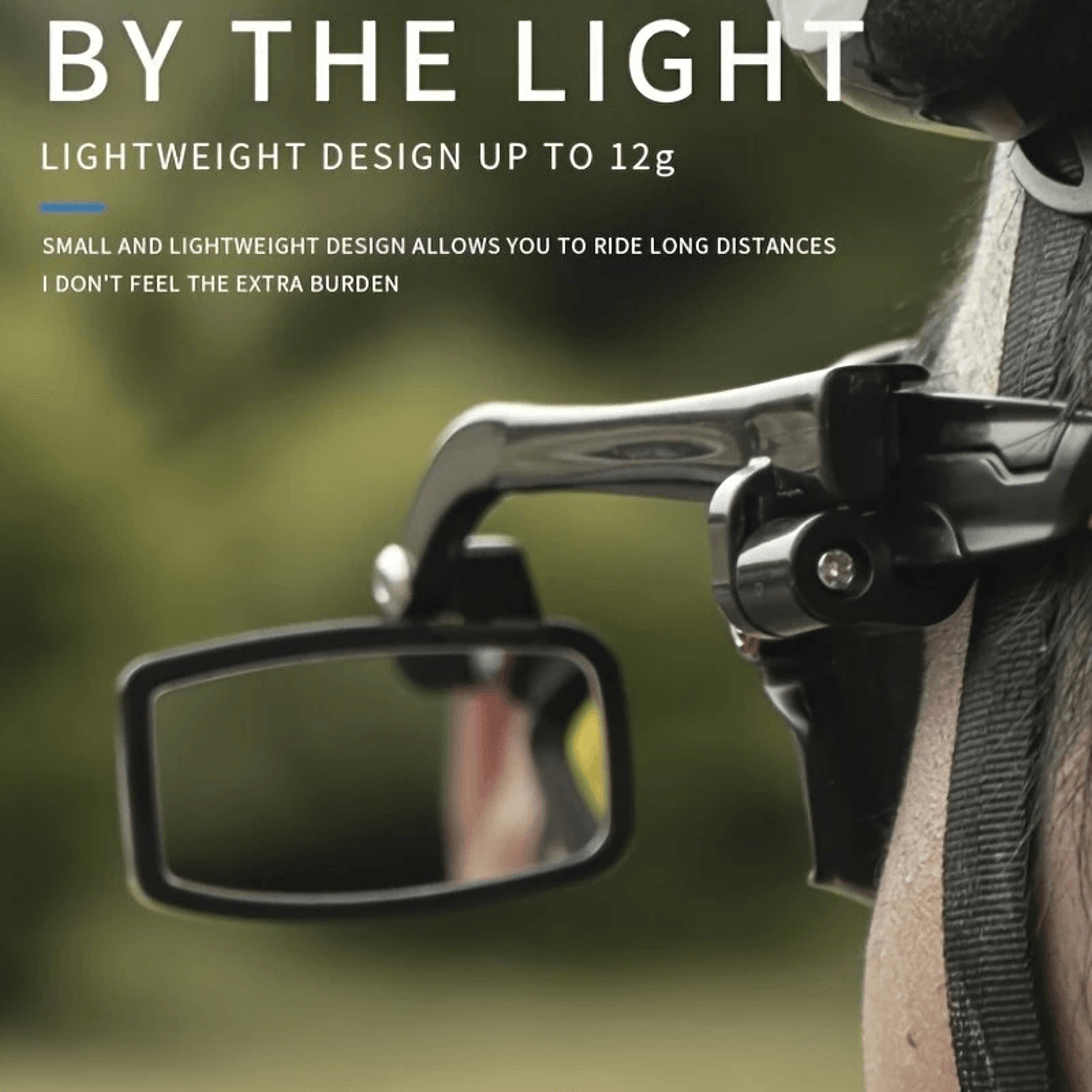 Cycling Glasses With Adjustable Rearview Mirror Wide Angle Bike Riding Goggles 1