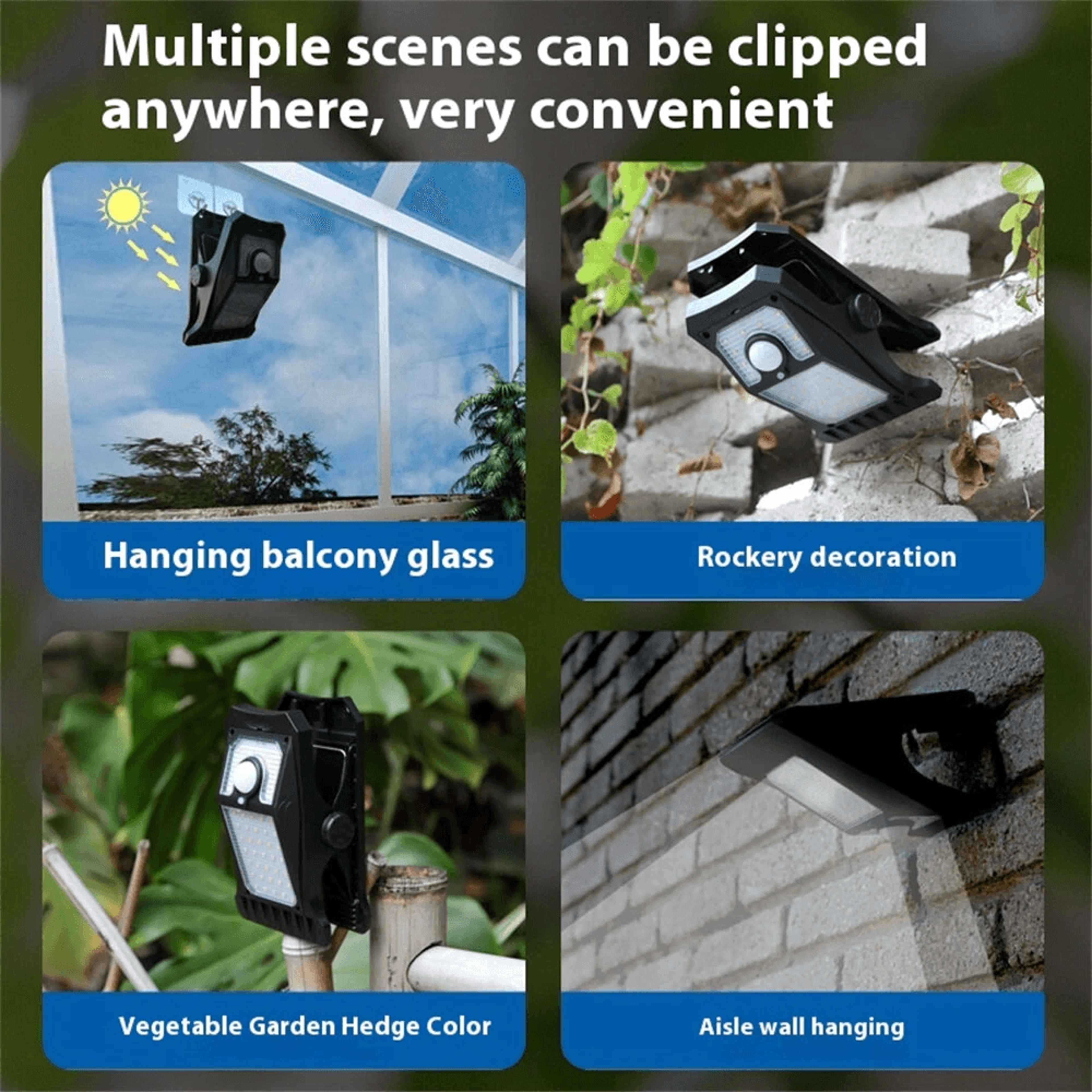 Solar Motion Sensor Outdoor Light With LEDs And Rechargeable Battery 1