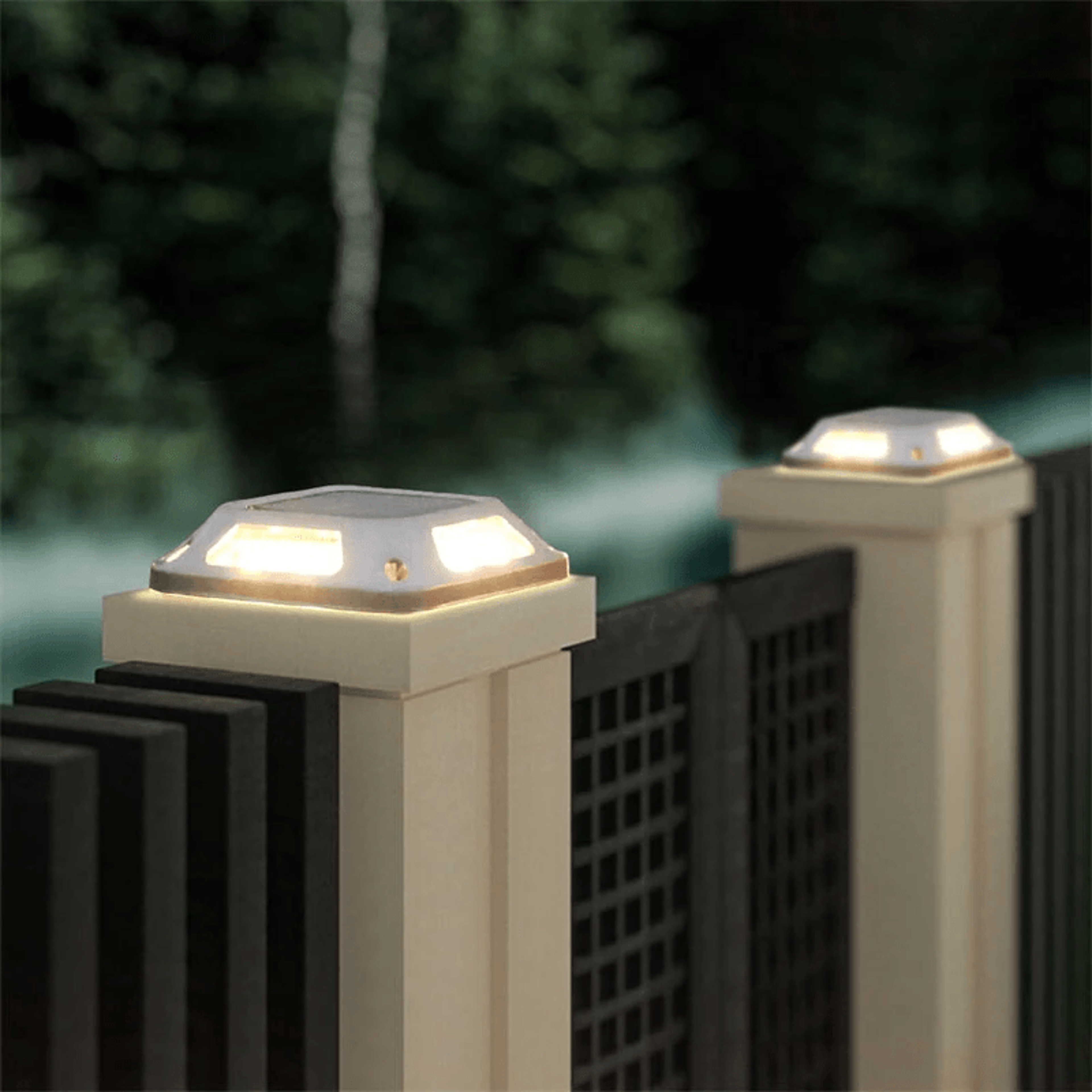 Solar Ground Lights With LED Warm Light And Waterproof Design 4