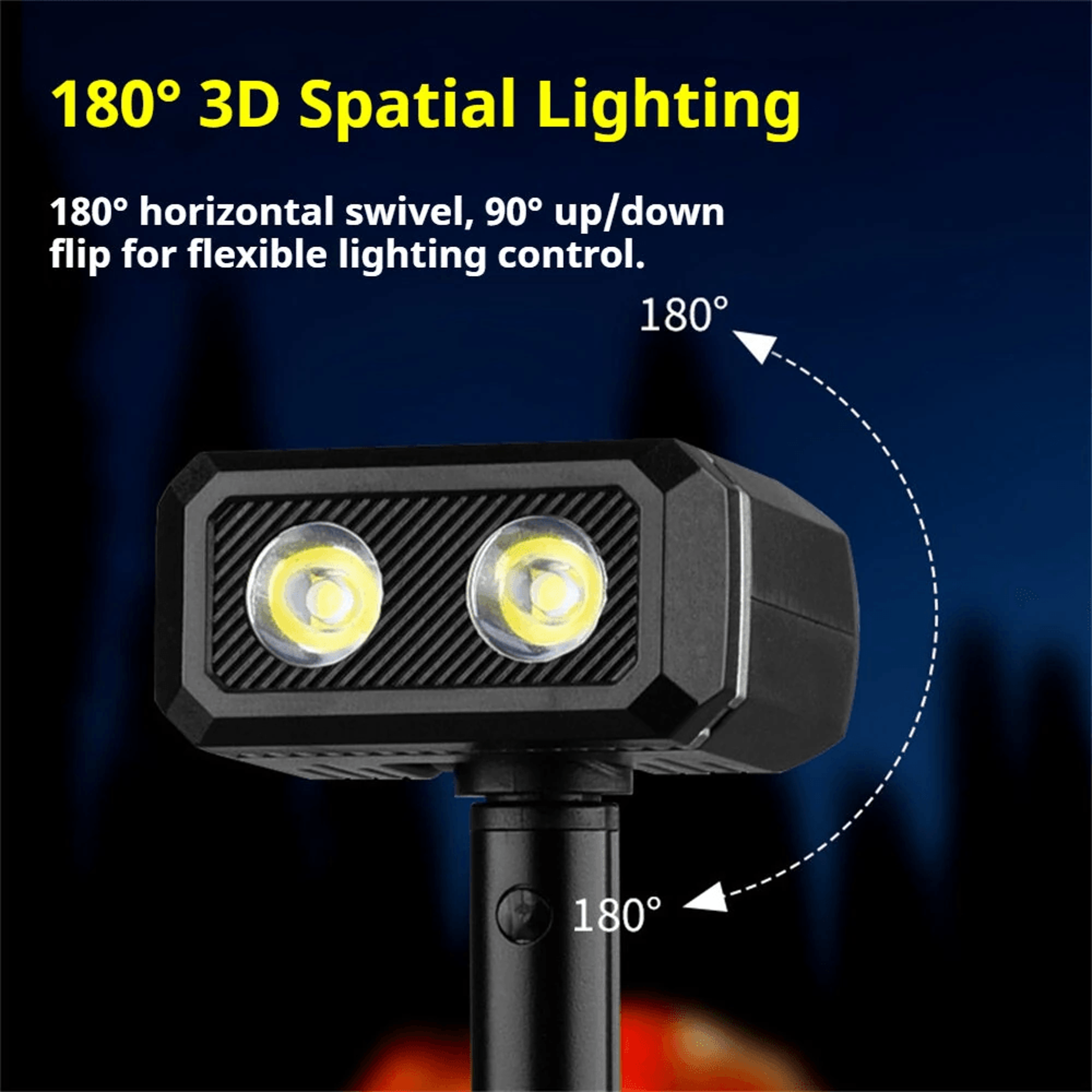 Rotatable Rechargeable LED Work Light With Folding Handheld Design 3