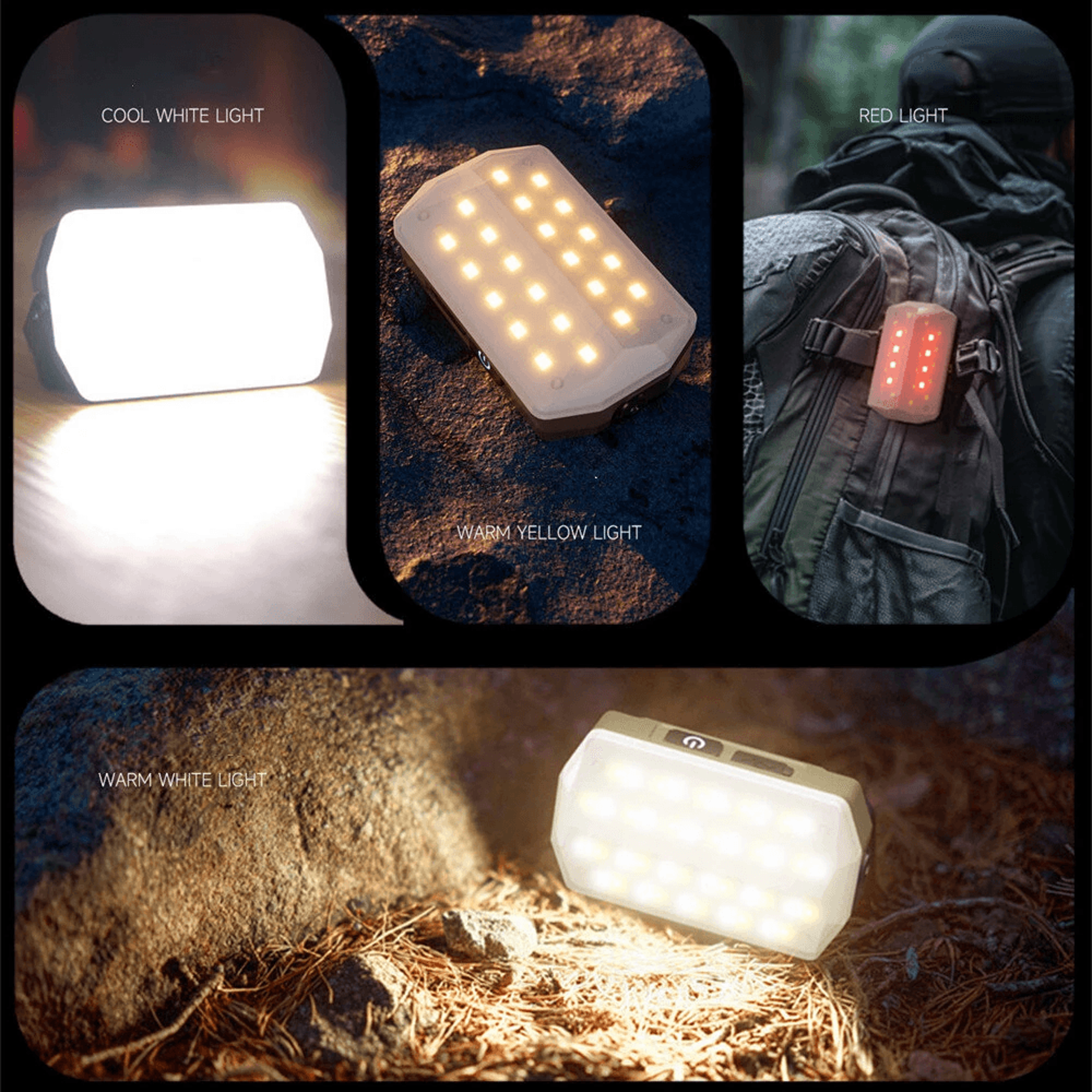 Rechargeable LED Camping Light Lumen Portable Outdoor Lantern 6
