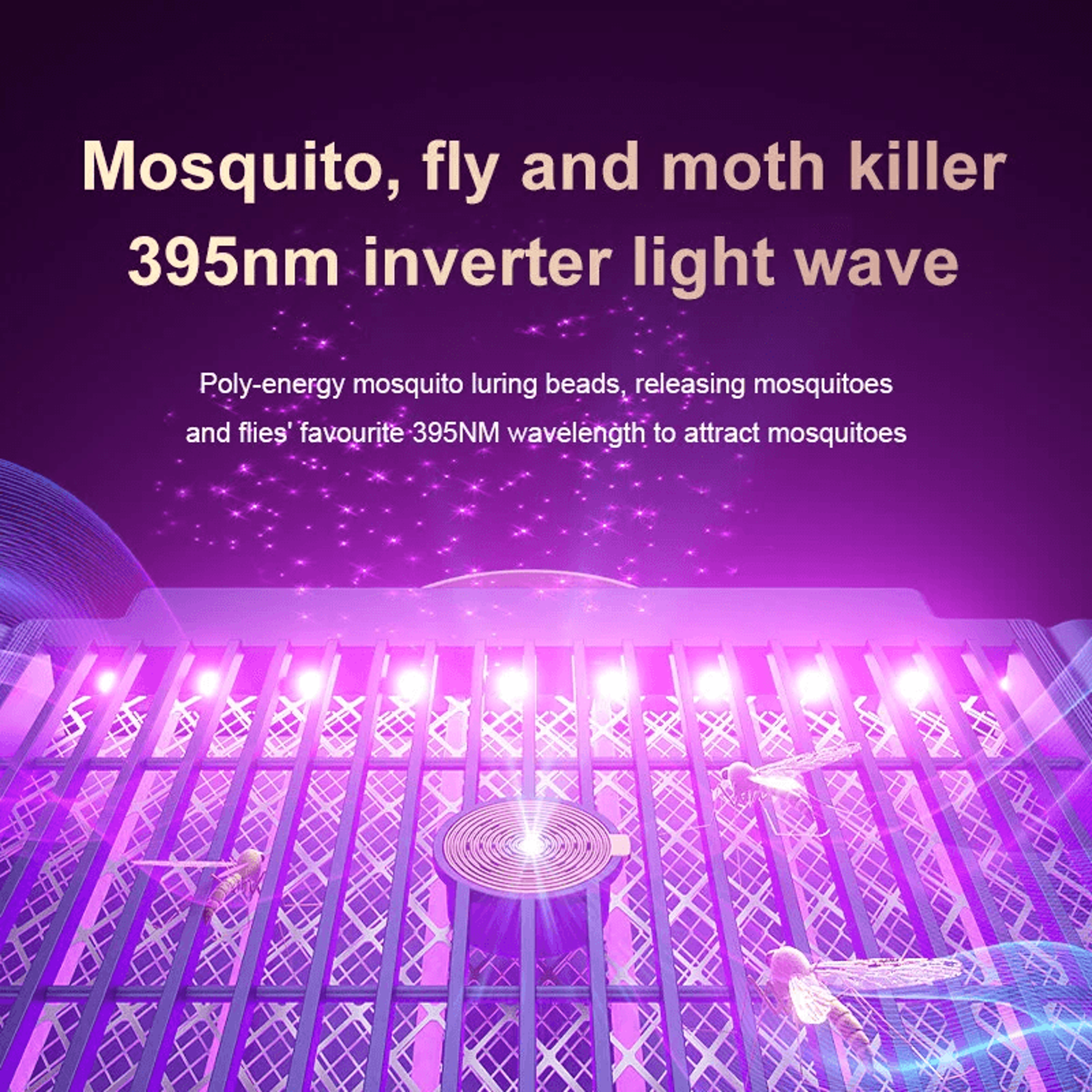 Cordless Rechargeable Mosquito Bug Zapper With UV Light And Battery 4