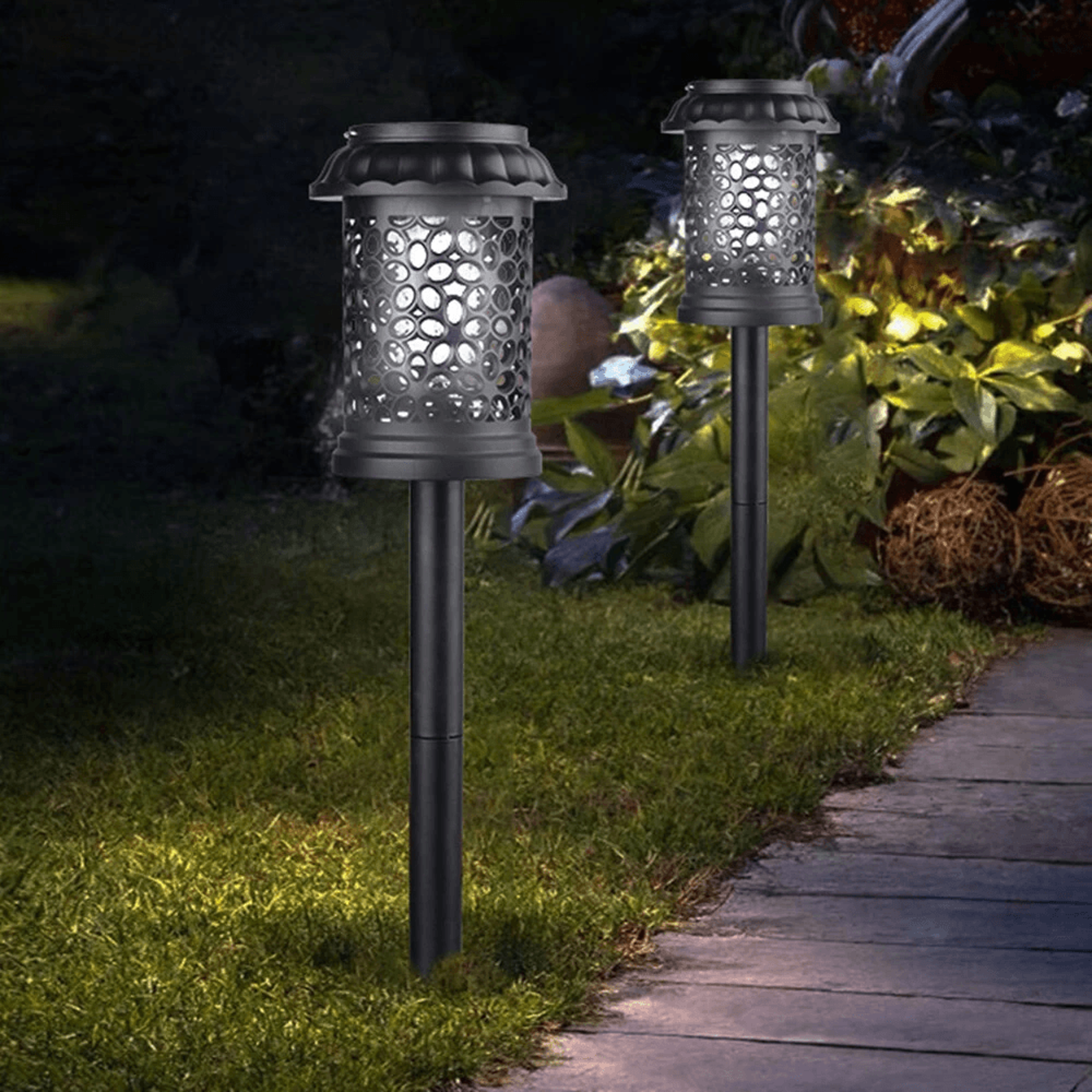 Solar Mosquito Killer Garden Light With Waterproof Way Mounting 2