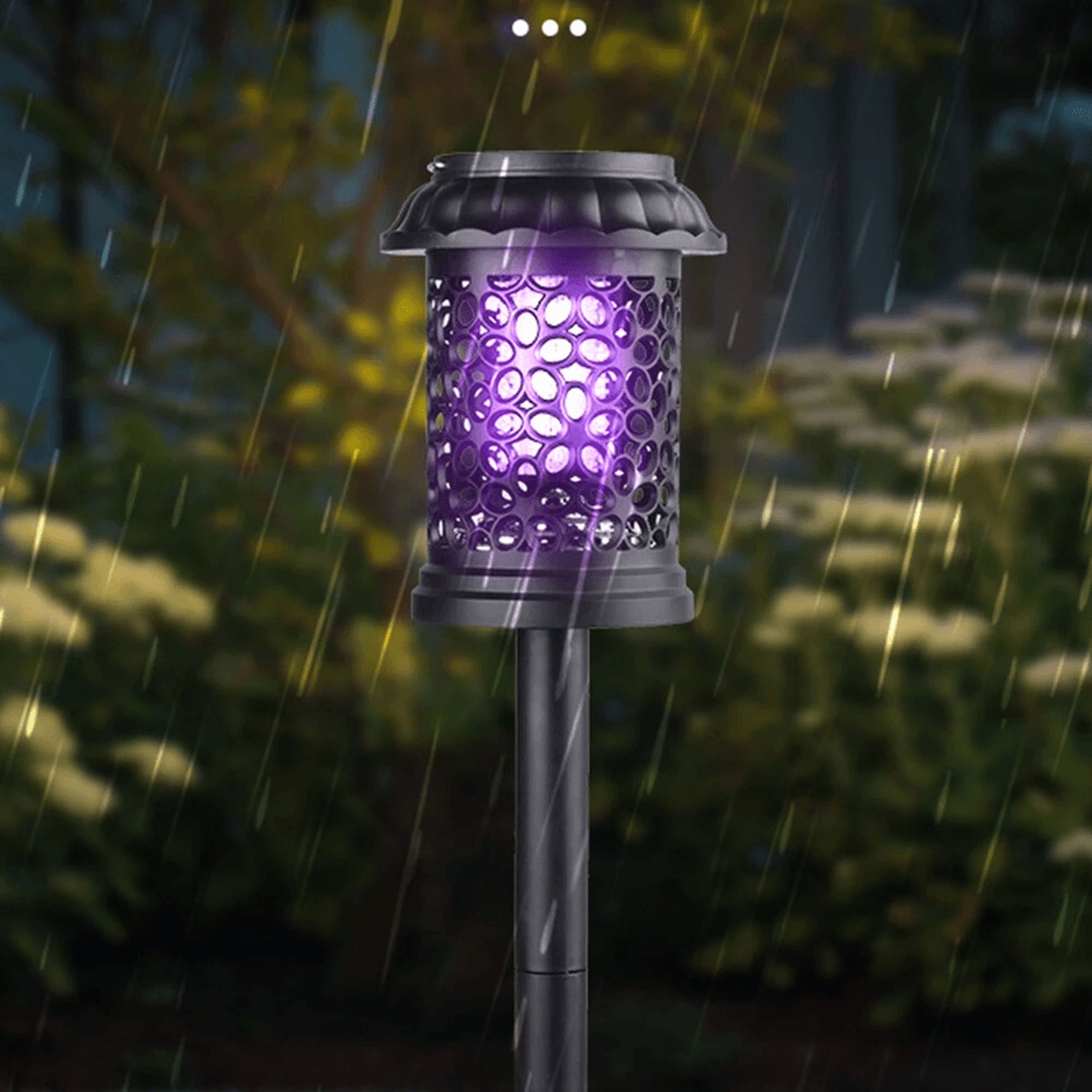 Solar Mosquito Killer Garden Light With Waterproof Way Mounting 0