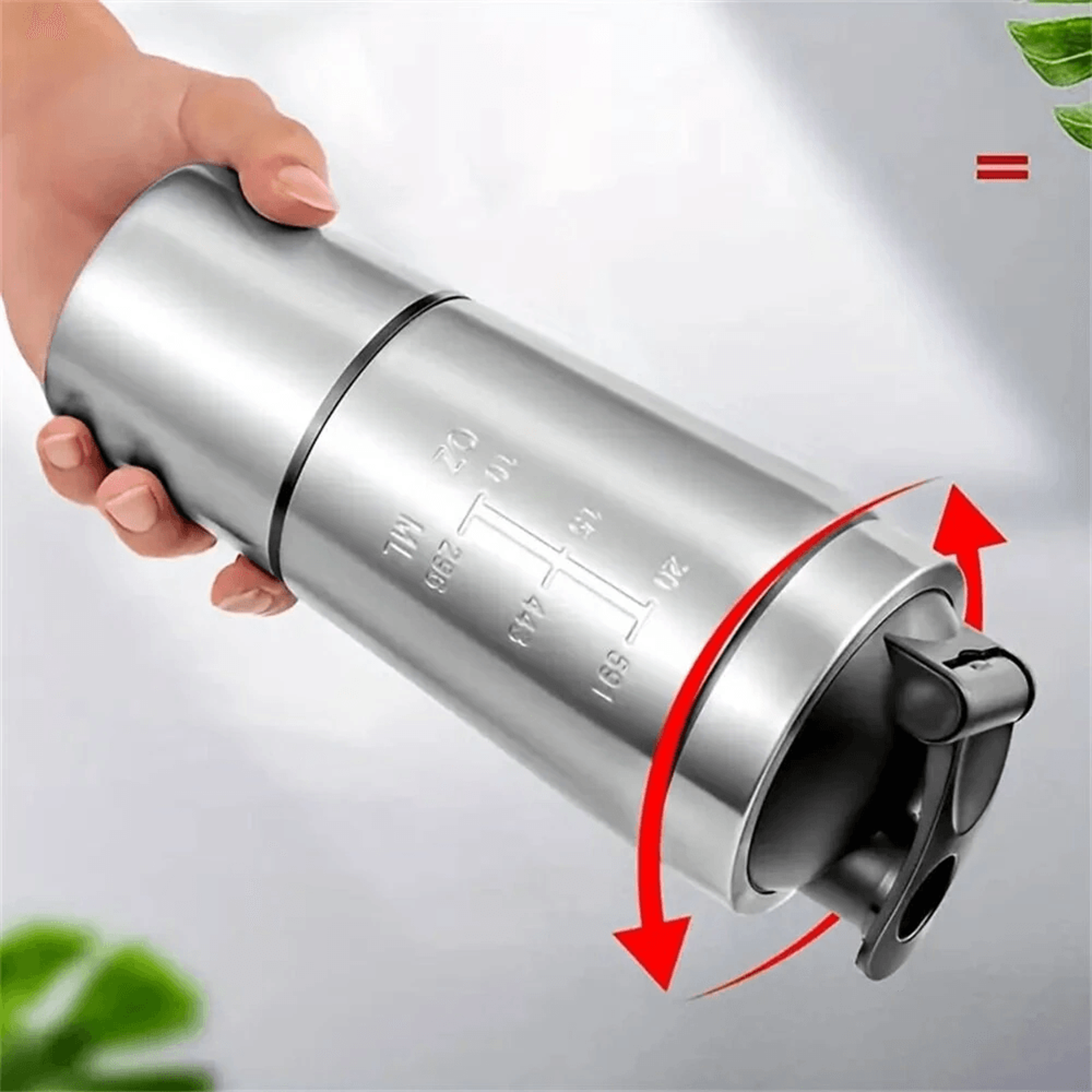 Stainless Steel Protein Shaker Cup With Plus Capacity 8