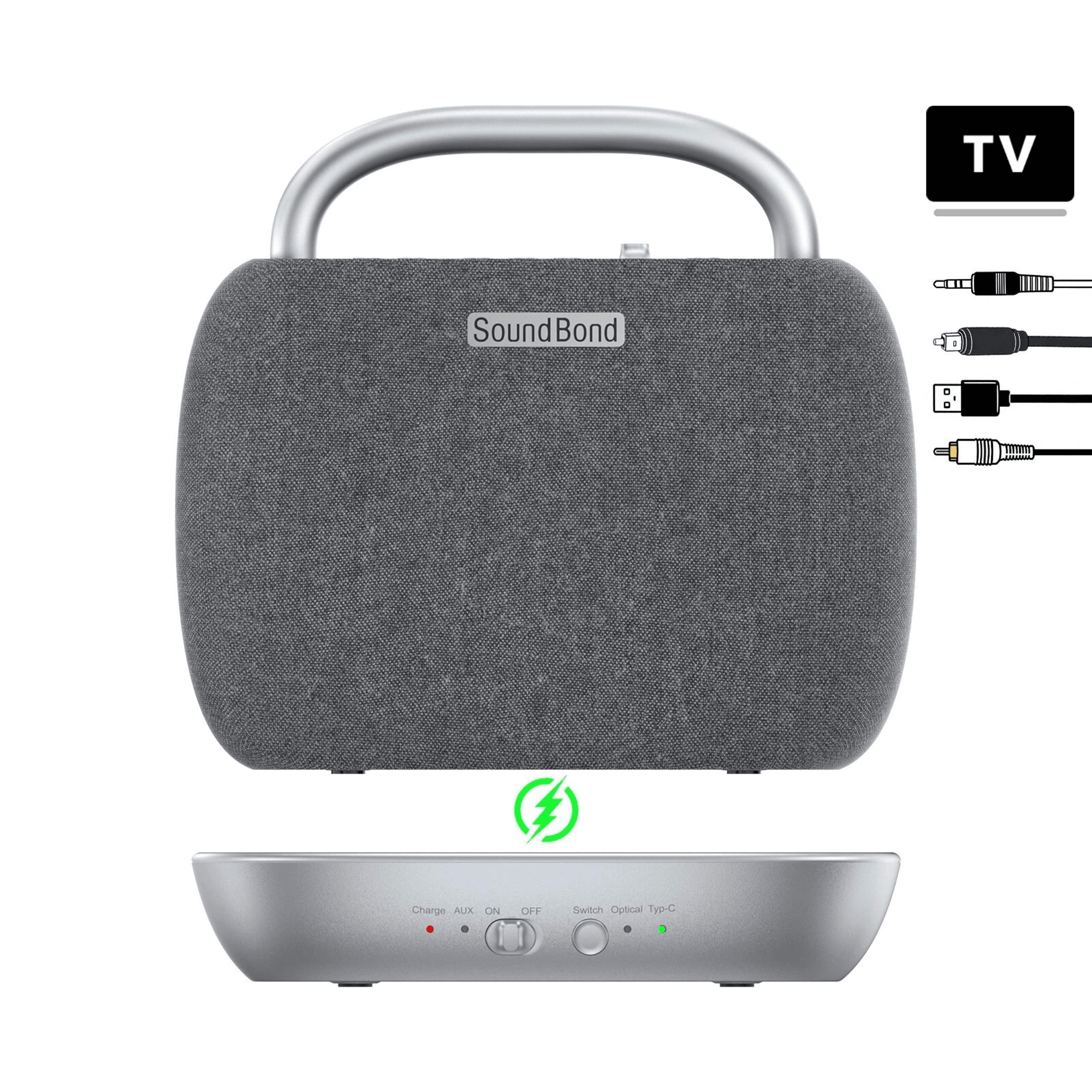 Wireless TV Speaker With Bluetooth Output And Battery 1