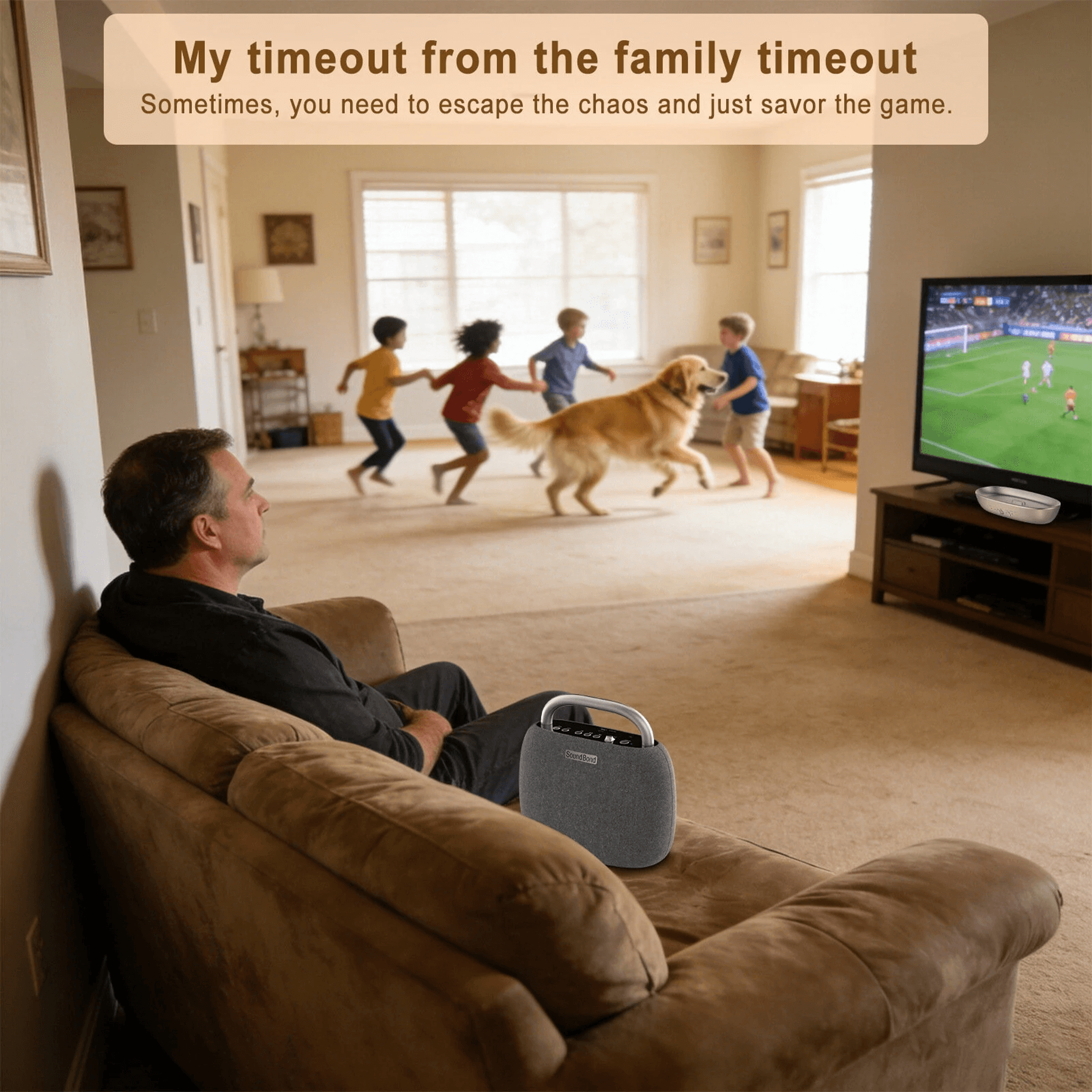 Wireless TV Speaker With Bluetooth Output And Battery 5