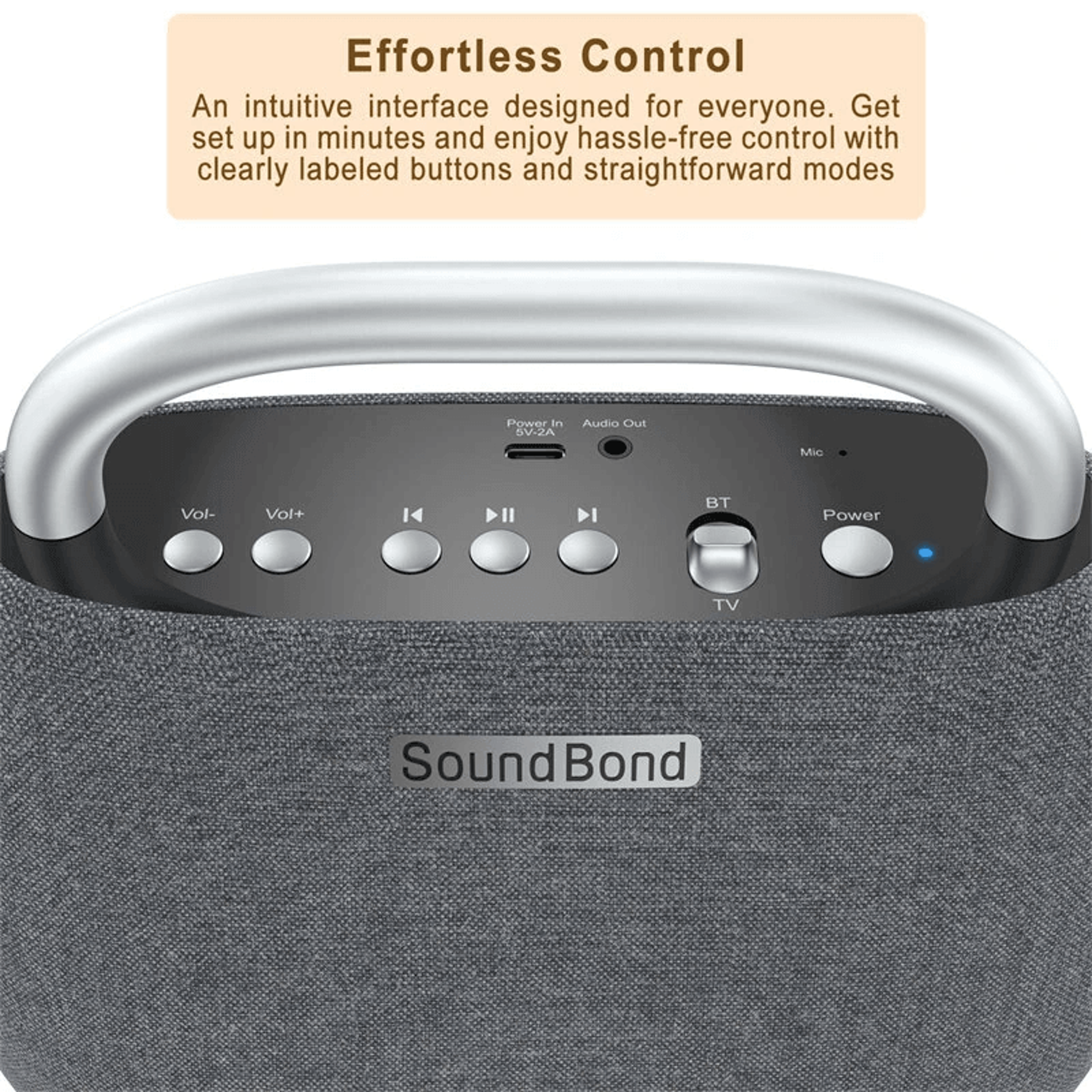 Wireless TV Speaker With Bluetooth Output And Battery 2