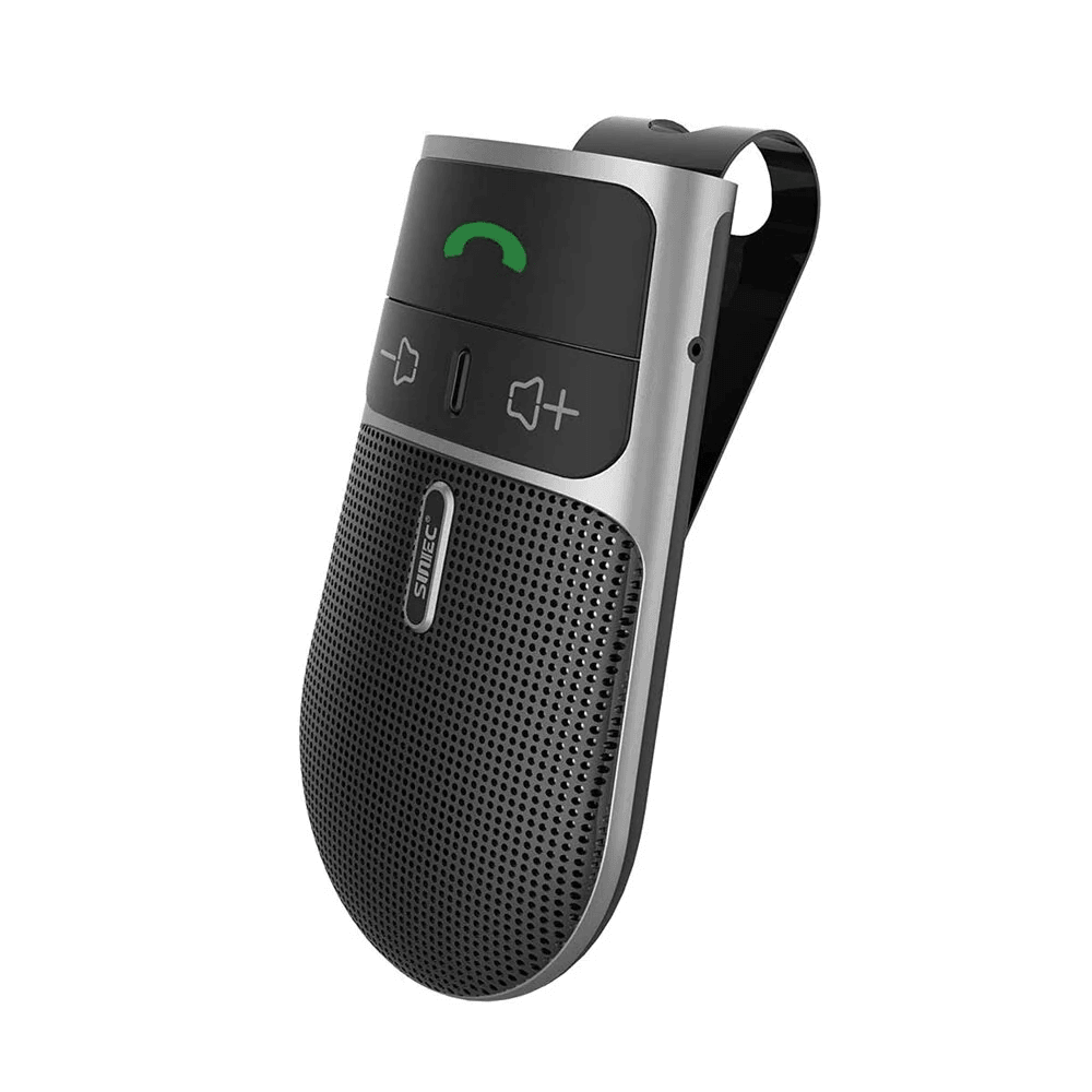 Car Bluetooth Speakerphone With Hands Free Calling Siri Google Assistant And Dual Phone Connection 0