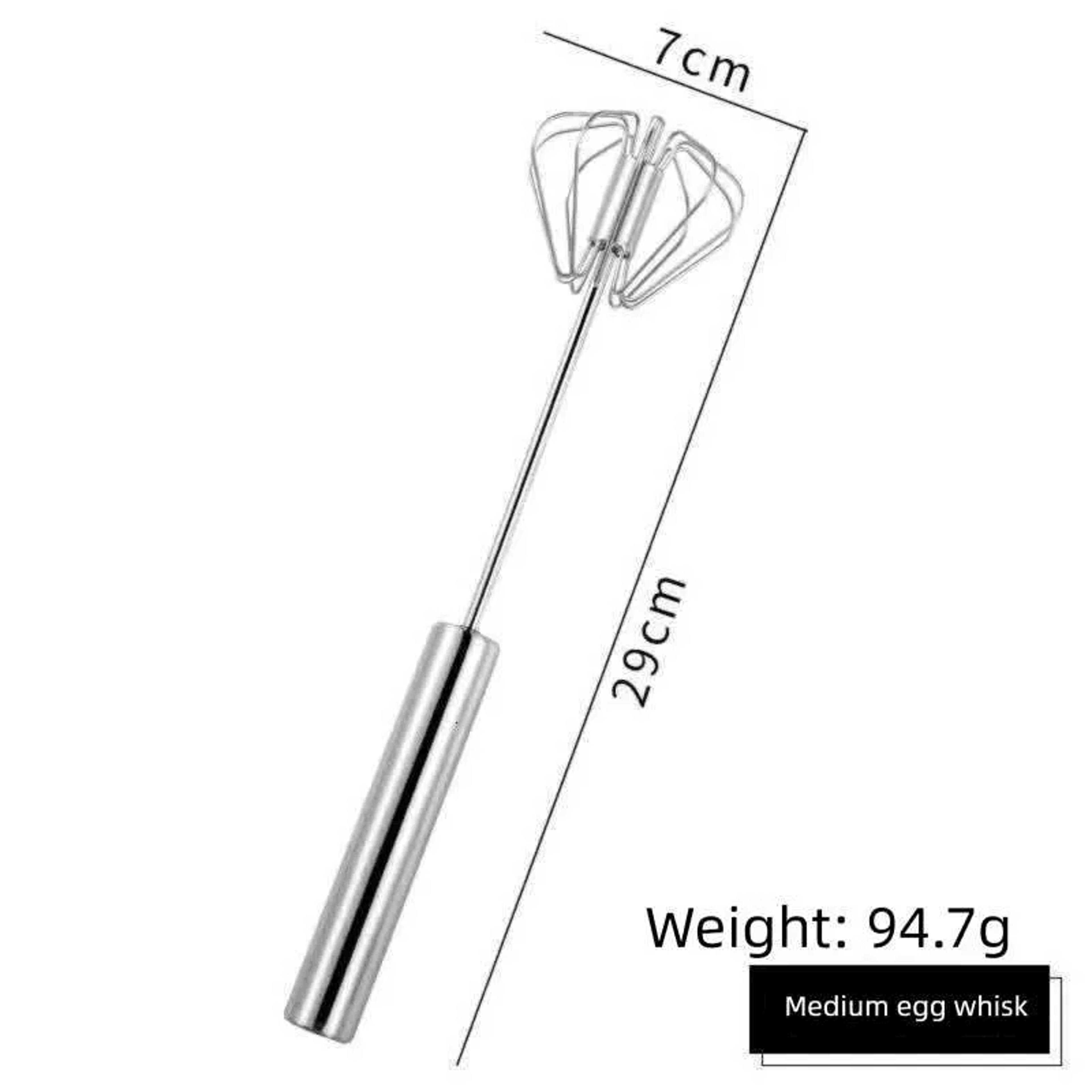 Stainless Steel Semi Automatic Hand Push Egg Beater Whisk For Baking And Mixing 6