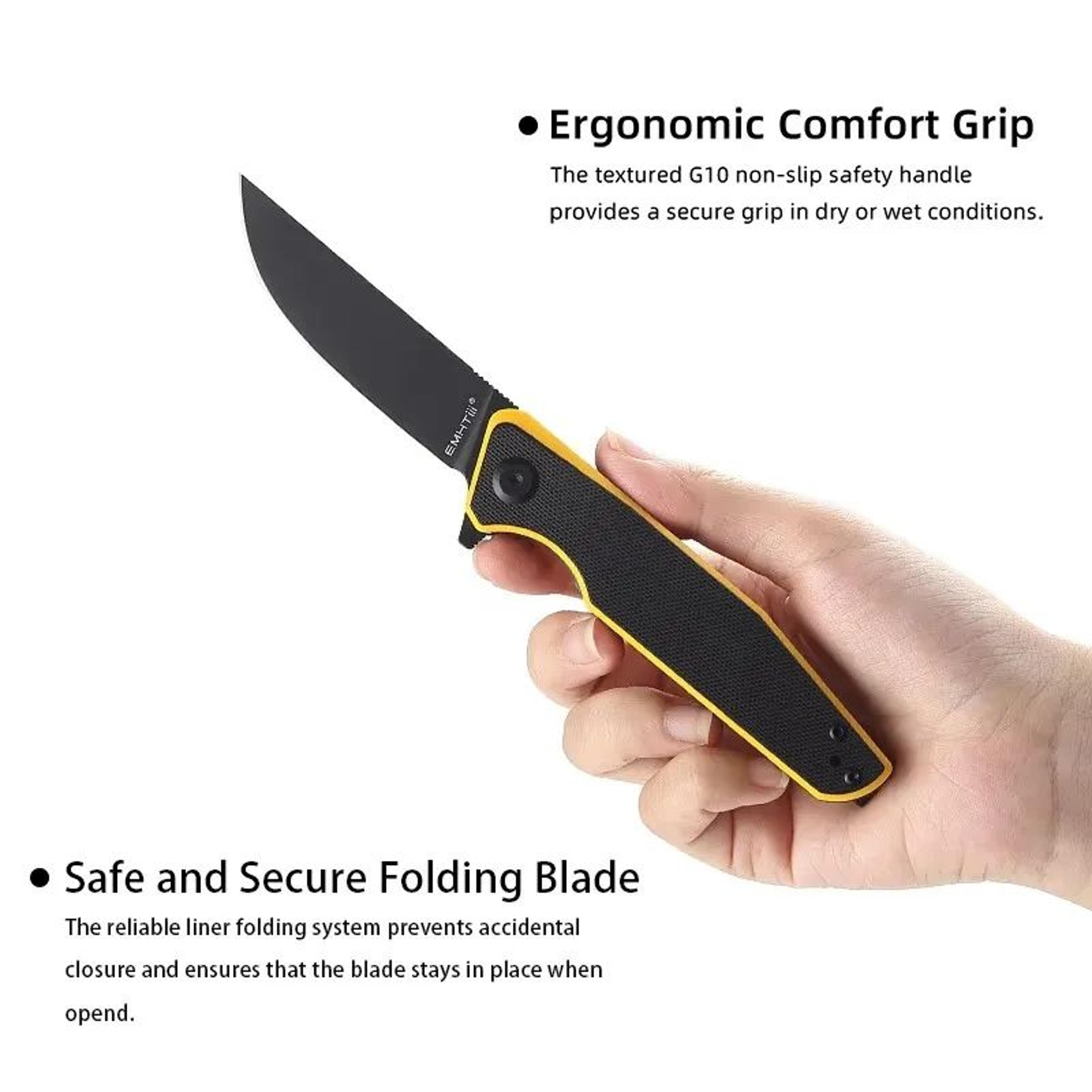 Folding Pocket Knife With Steel Blade And Handle For Camping And Outdoor Use 2