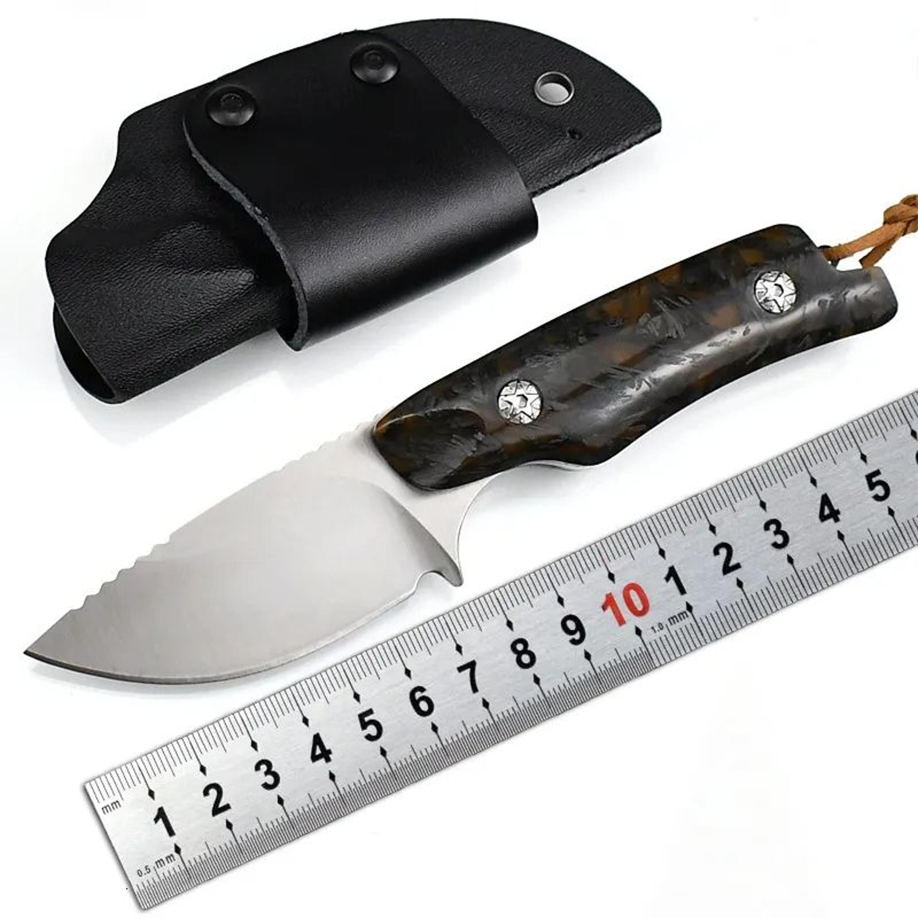 Compact Fixed Blade Camping Knife With Steel Blade And Handle 3