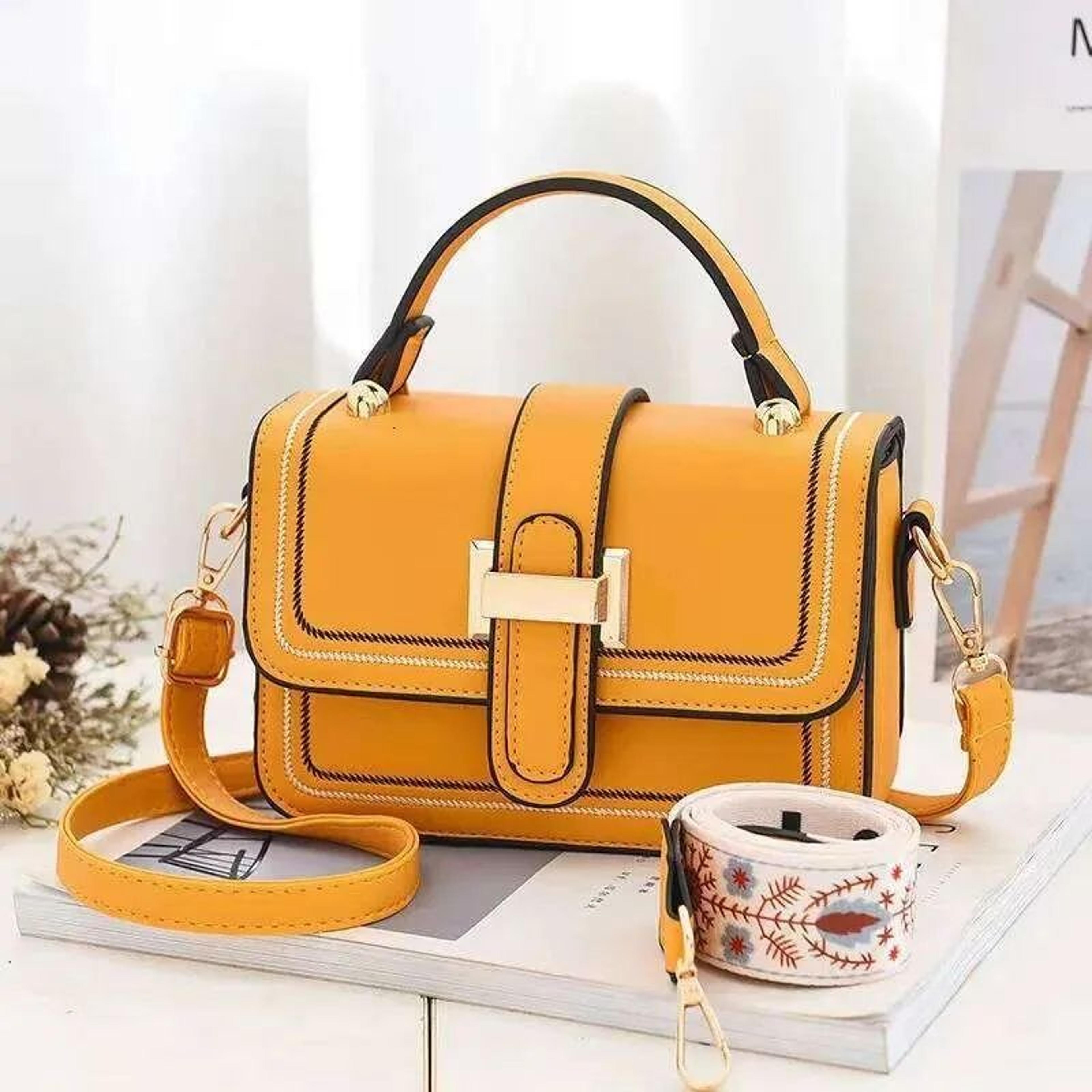 Womens Square Shoulder Handbag With Plaid Pattern And Zipper Closure 9