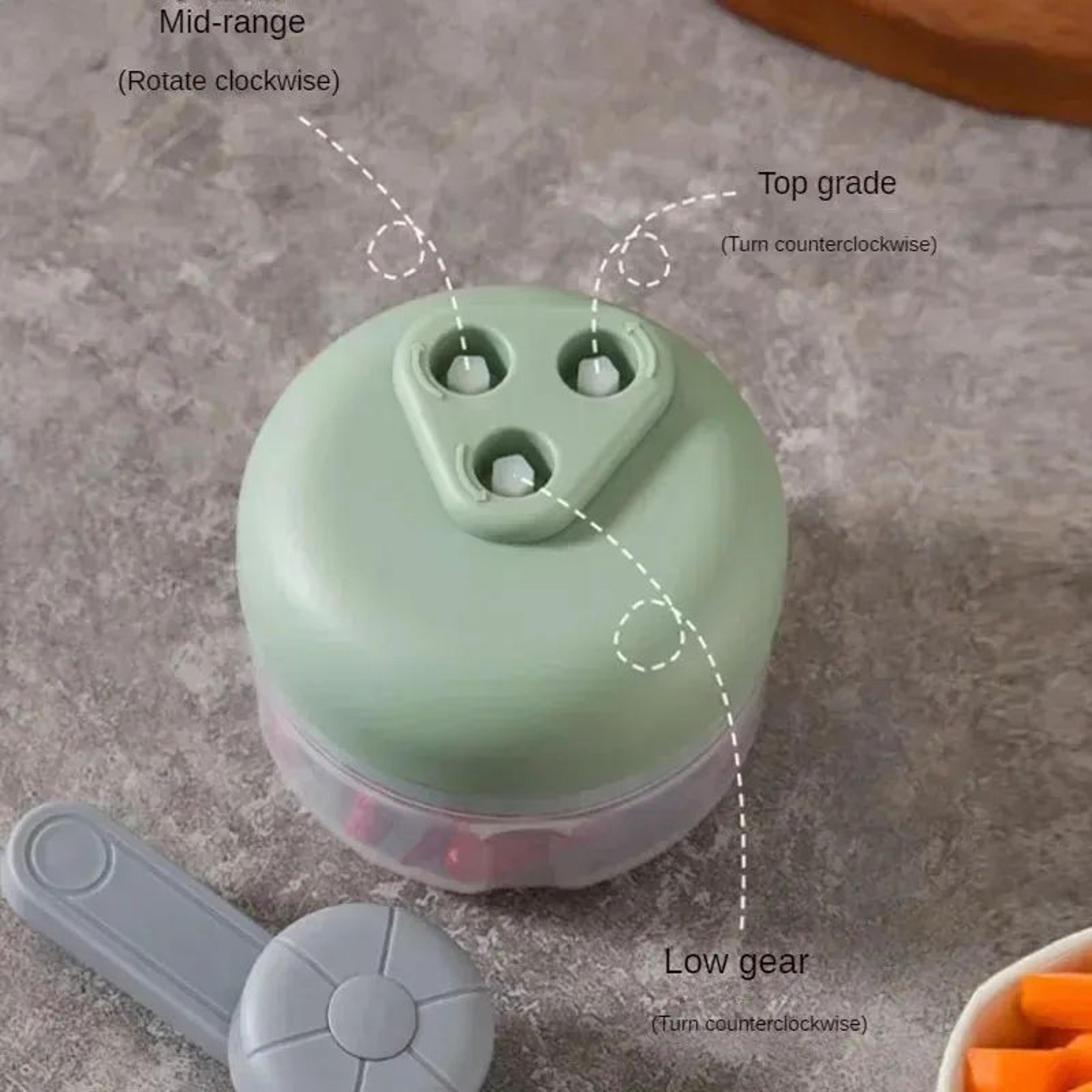 Multifunctional Vegetable Chopper With Alloy Blades For Garlic Mincing And Food Preparation 3