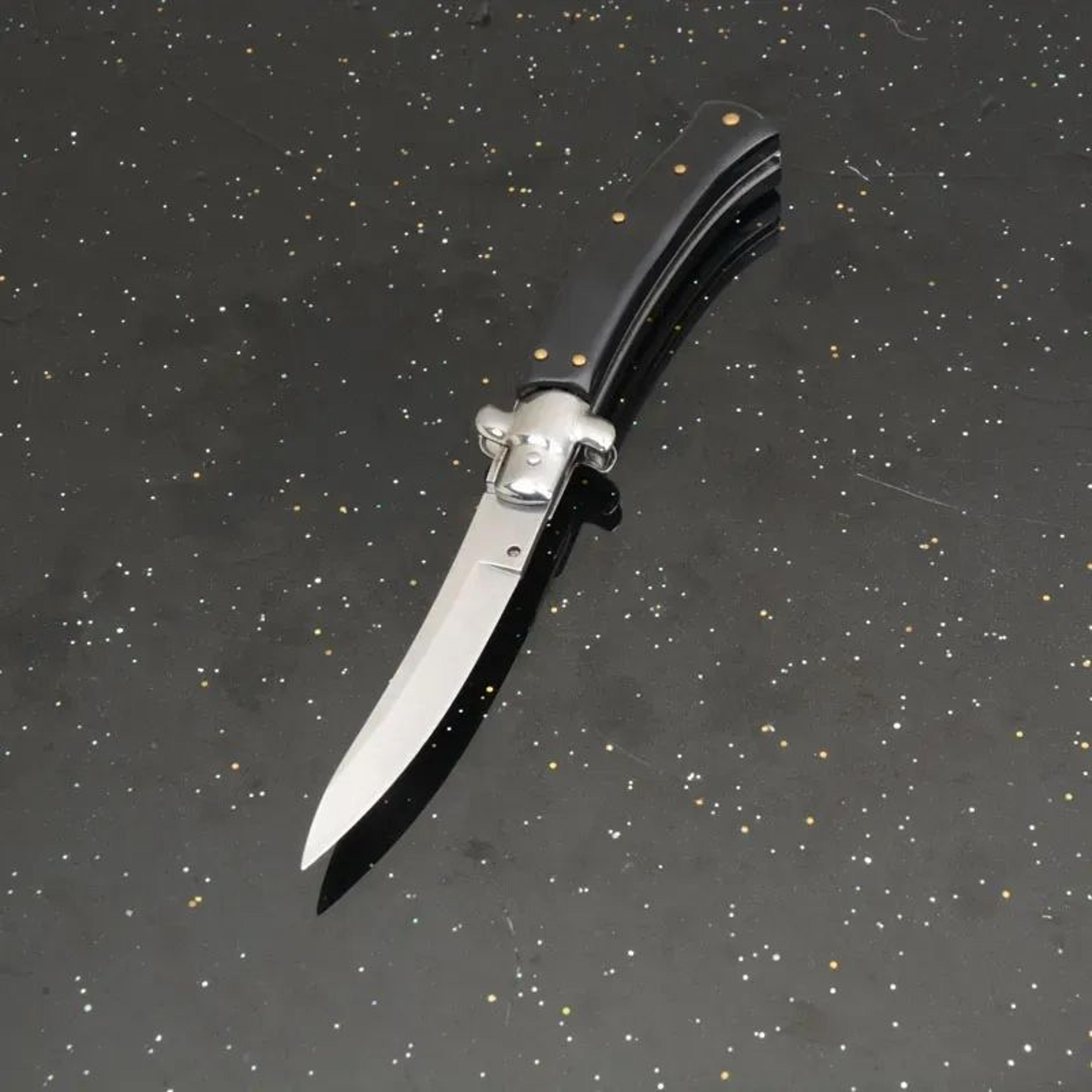 Folding Pocket Knife With Stainless Steel Blade And Acrylic Handle 1