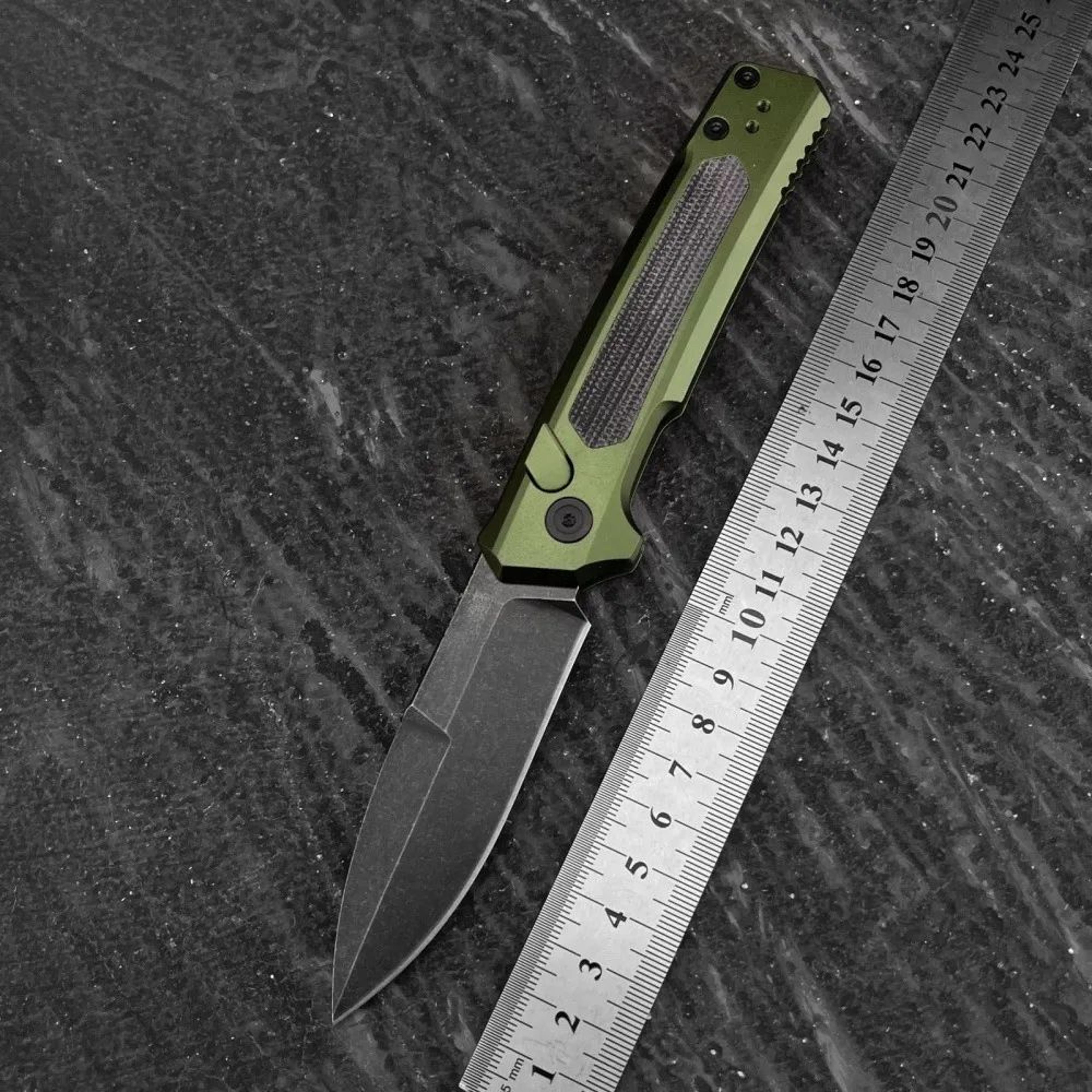 folding pocket knife with stainless steel blade and handle