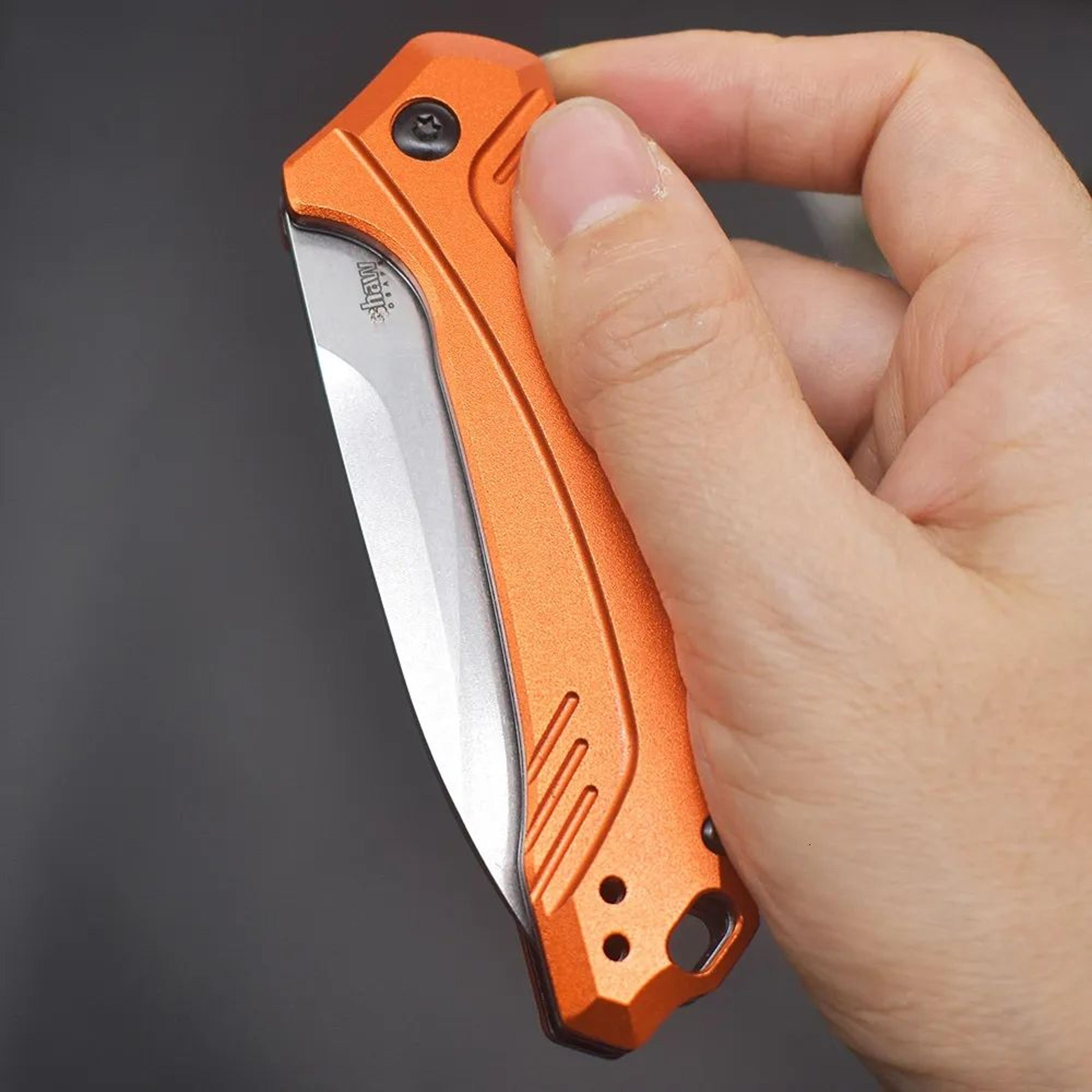 Folding Pocket Knife With Steel Blade And Aluminum Handle 2