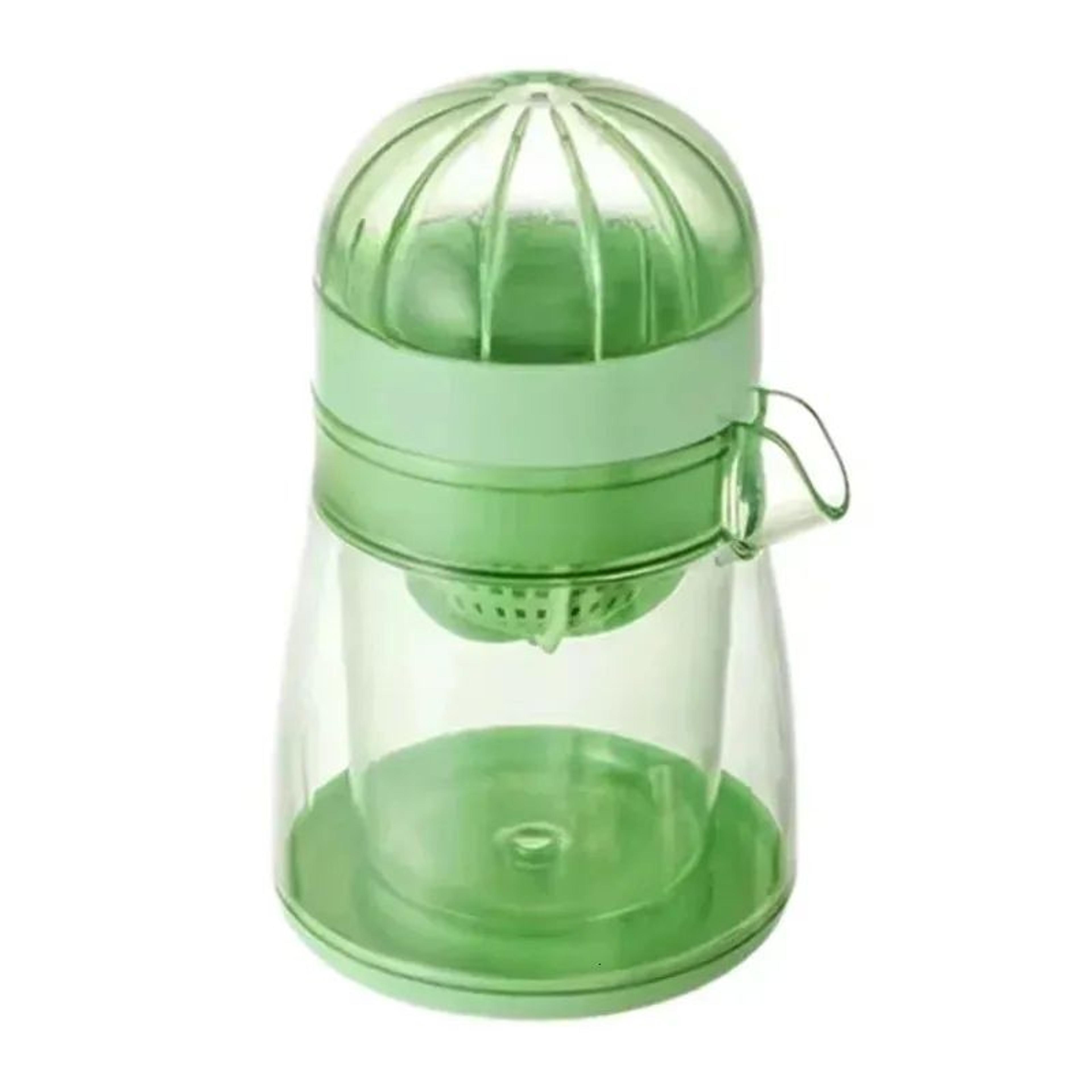 manual pomegranate juicer and citrus fruit squeezer with compact hand press design