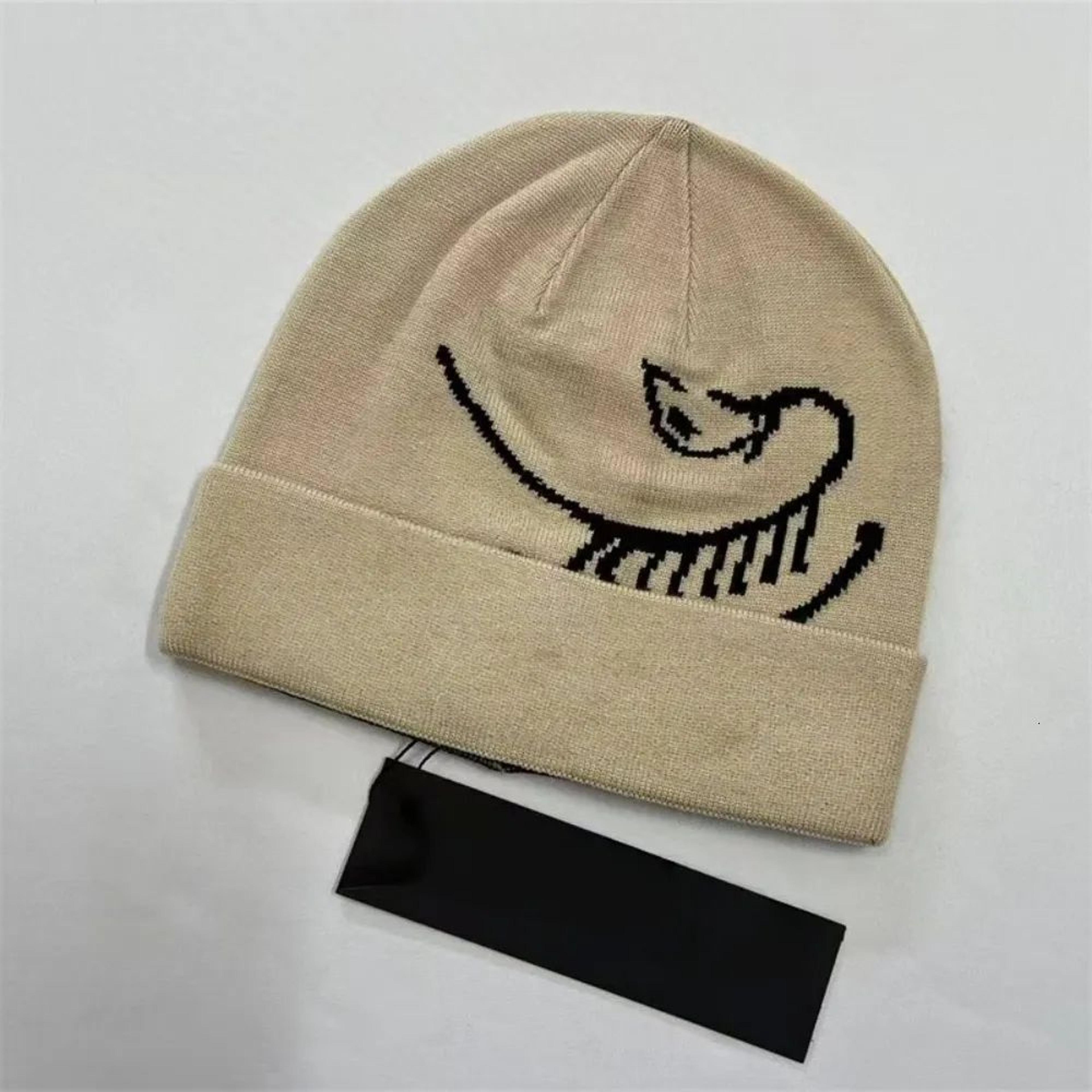 Skeleton Jacquard Knit Beanie Hat Soft Cuffed Winter Skull Cap 2