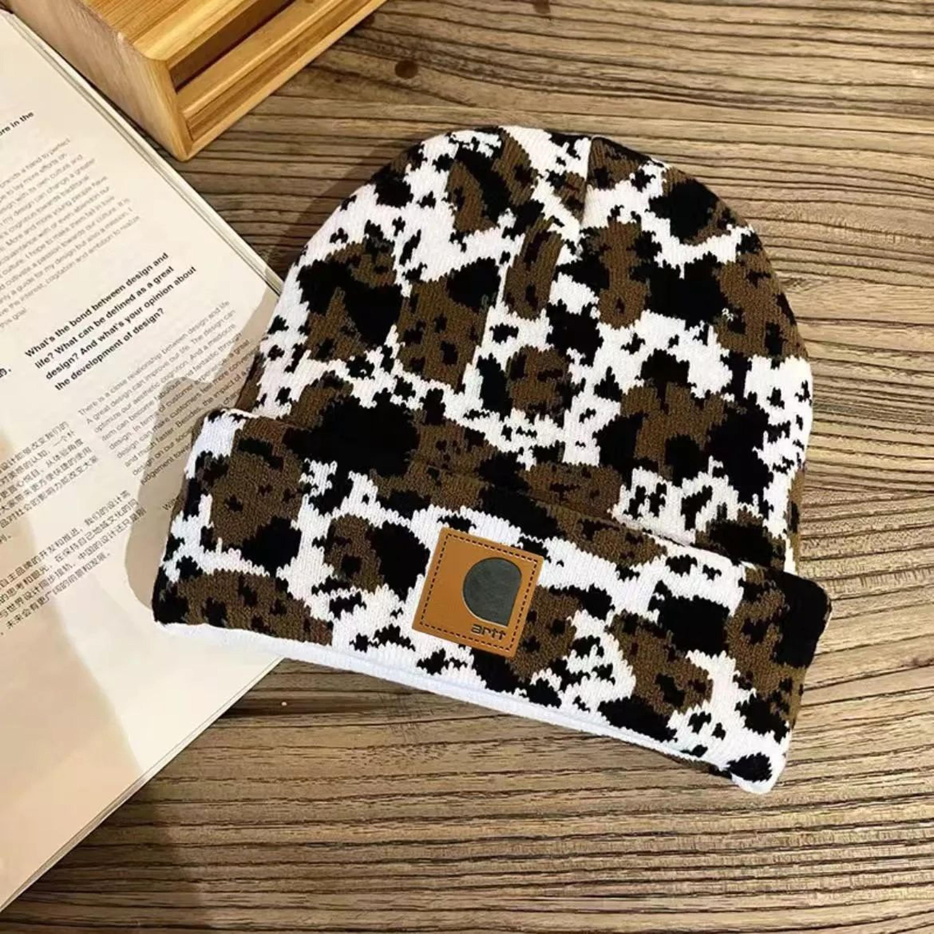 Unisex Printed Beanie Hat With Adjustable Fit For Casual Outdoor Wear 6