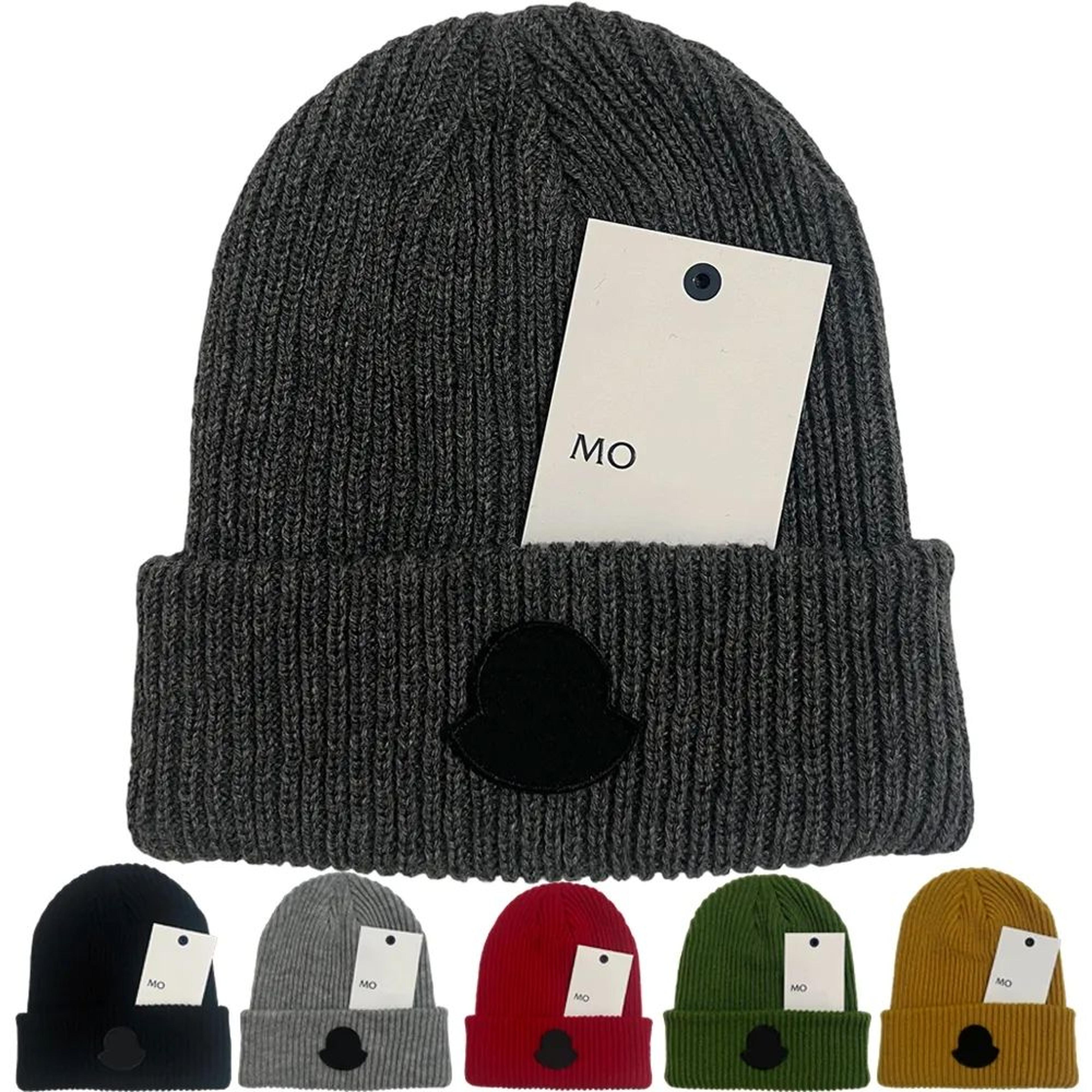 Rooster Patch Cuffed Knit Beanie Unisex Thick Ribbed Winter Hat 0