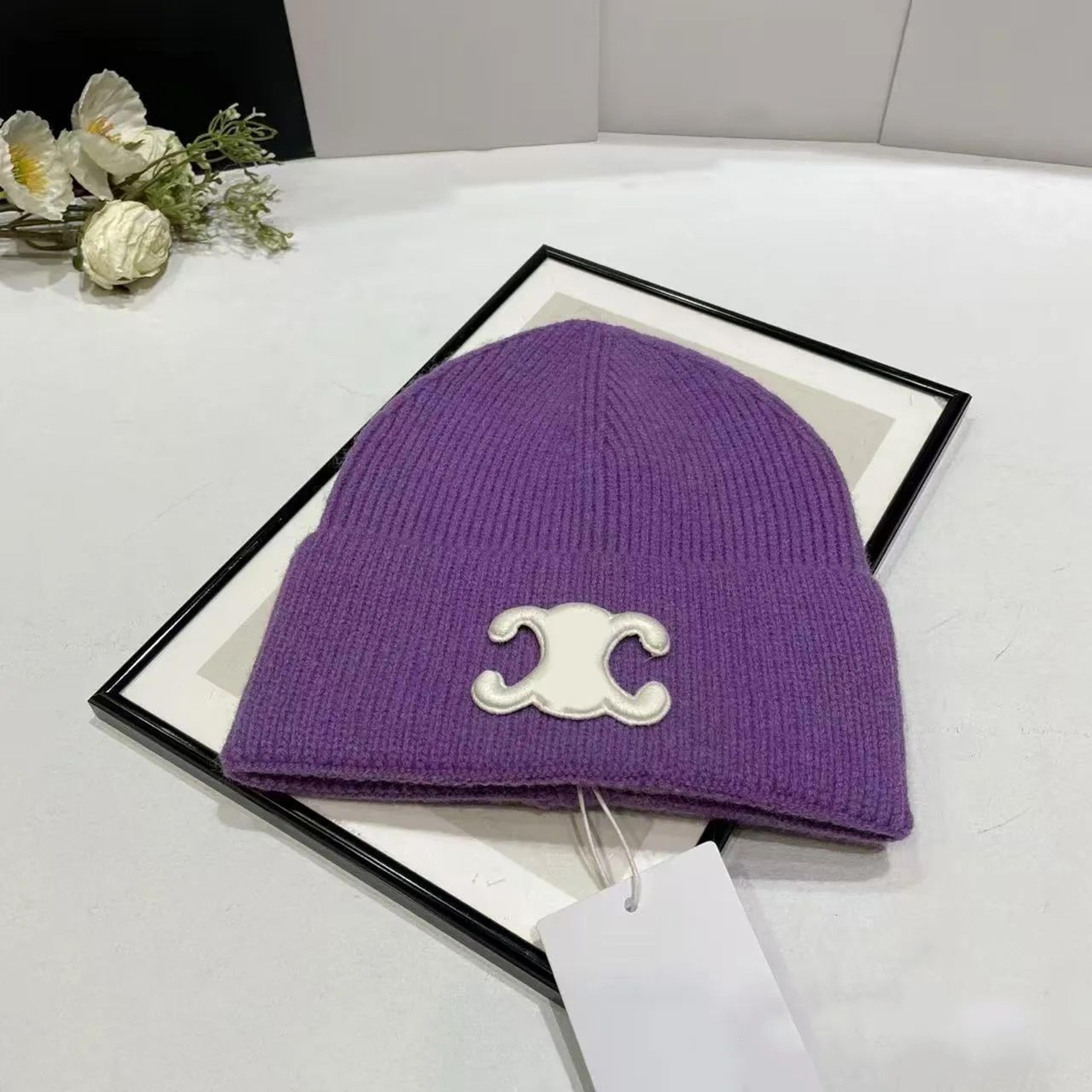 women's cotton knit beanie hat soft stretchy fall and winter cap