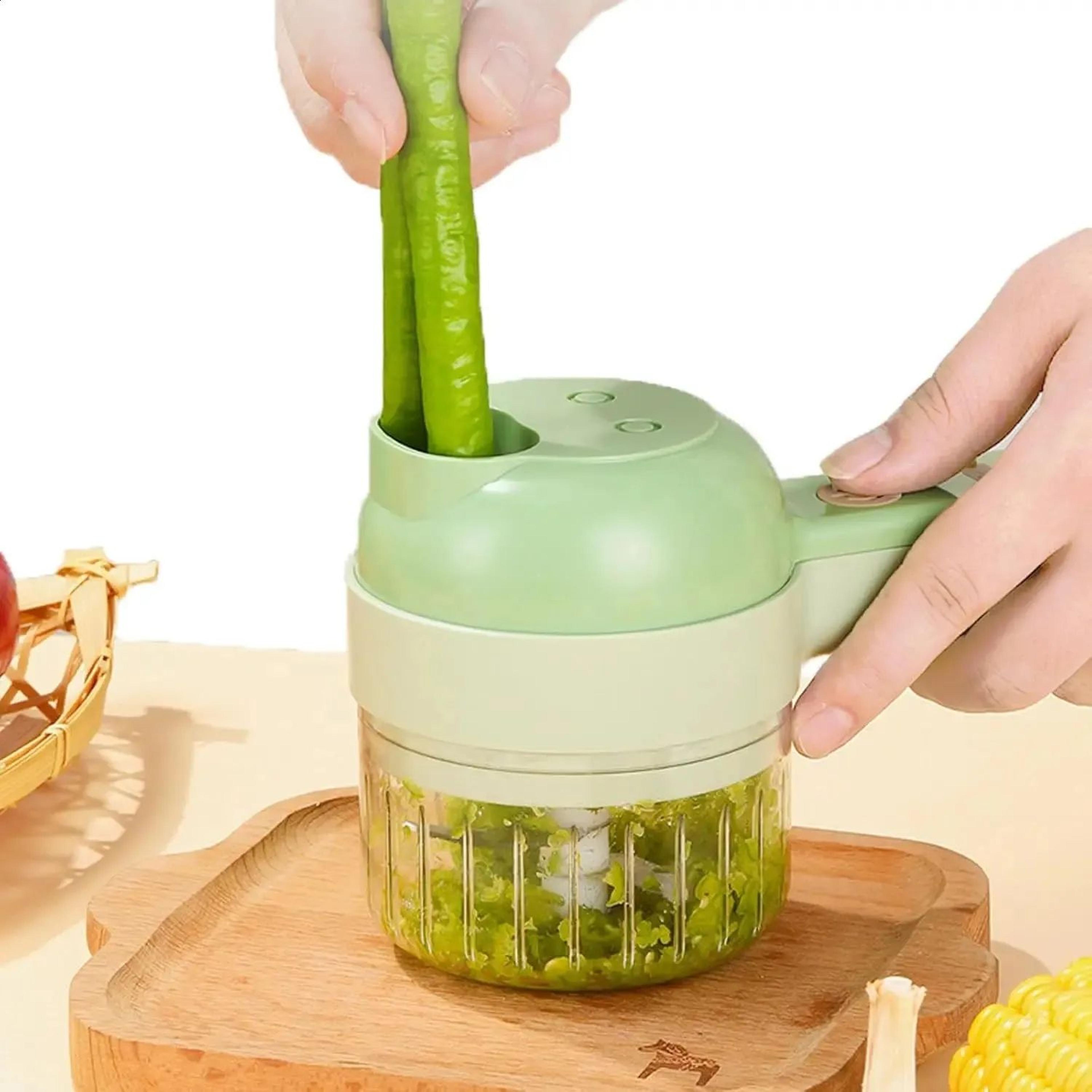 Electric Vegetable Cutter USB Rechargeable Handheld Food Chopper 1
