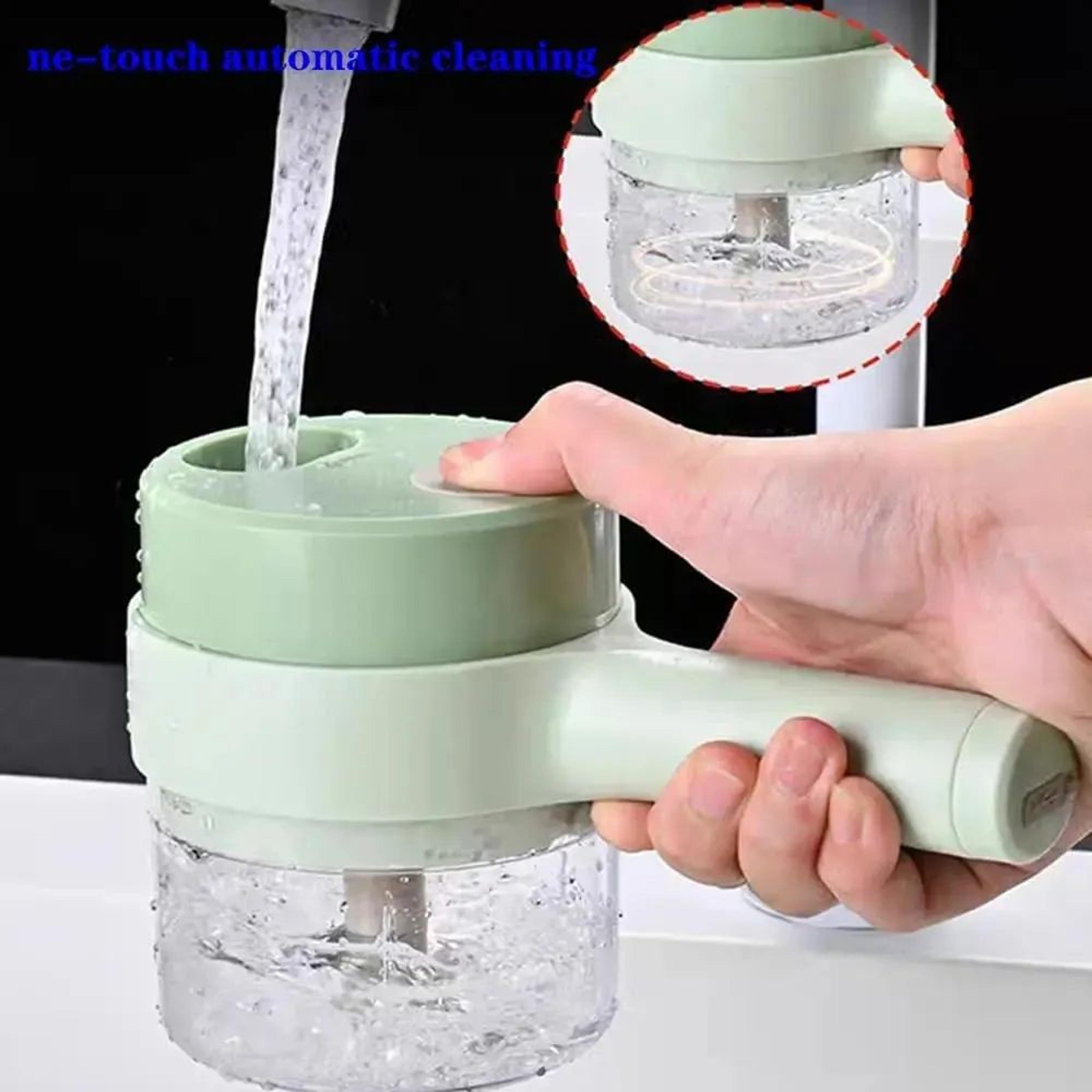 Electric Vegetable Cutter USB Rechargeable Handheld Food Chopper 5