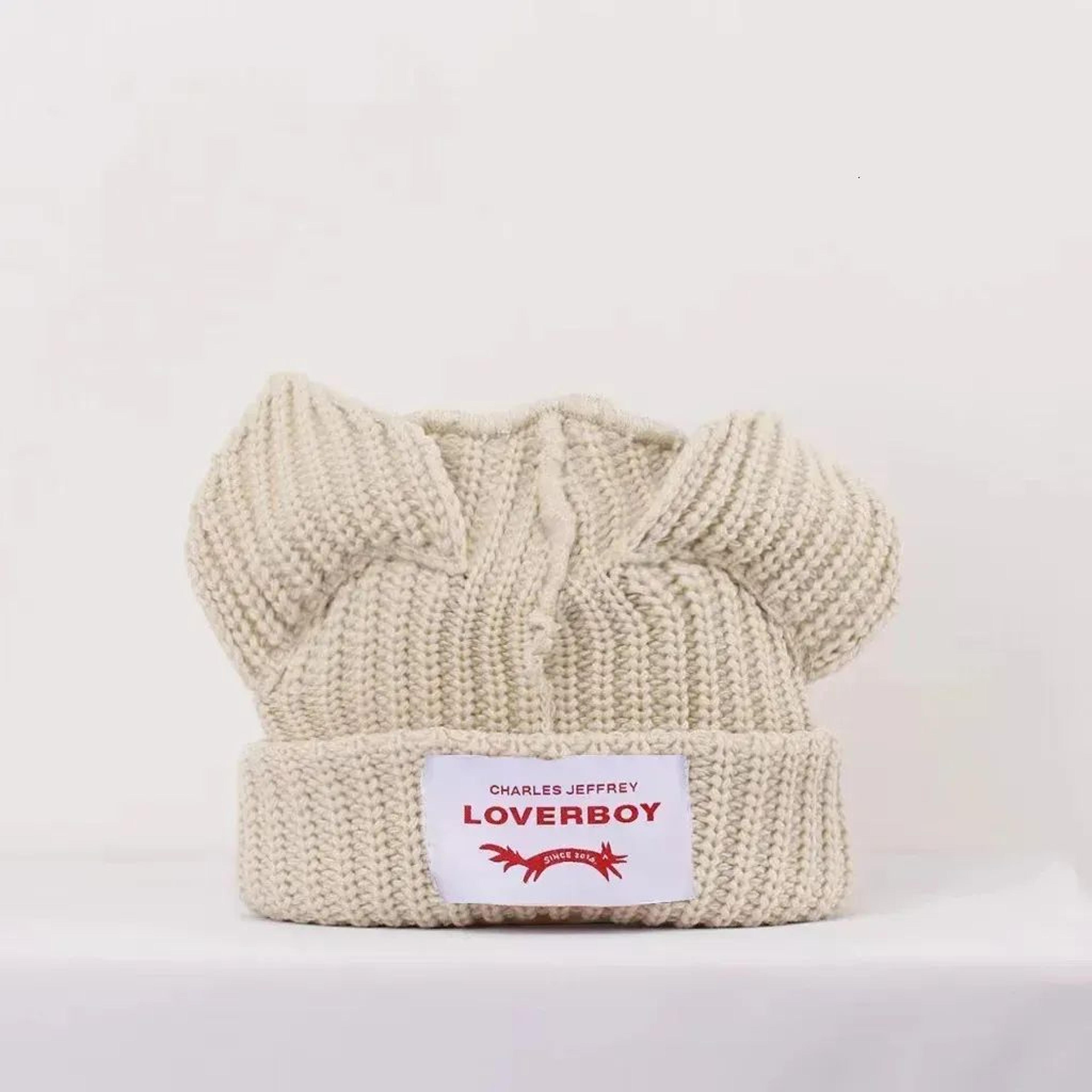Cat Ear Knit Beanie Hat Double Layer Warm Winter Skull Cap For Men And Women 6