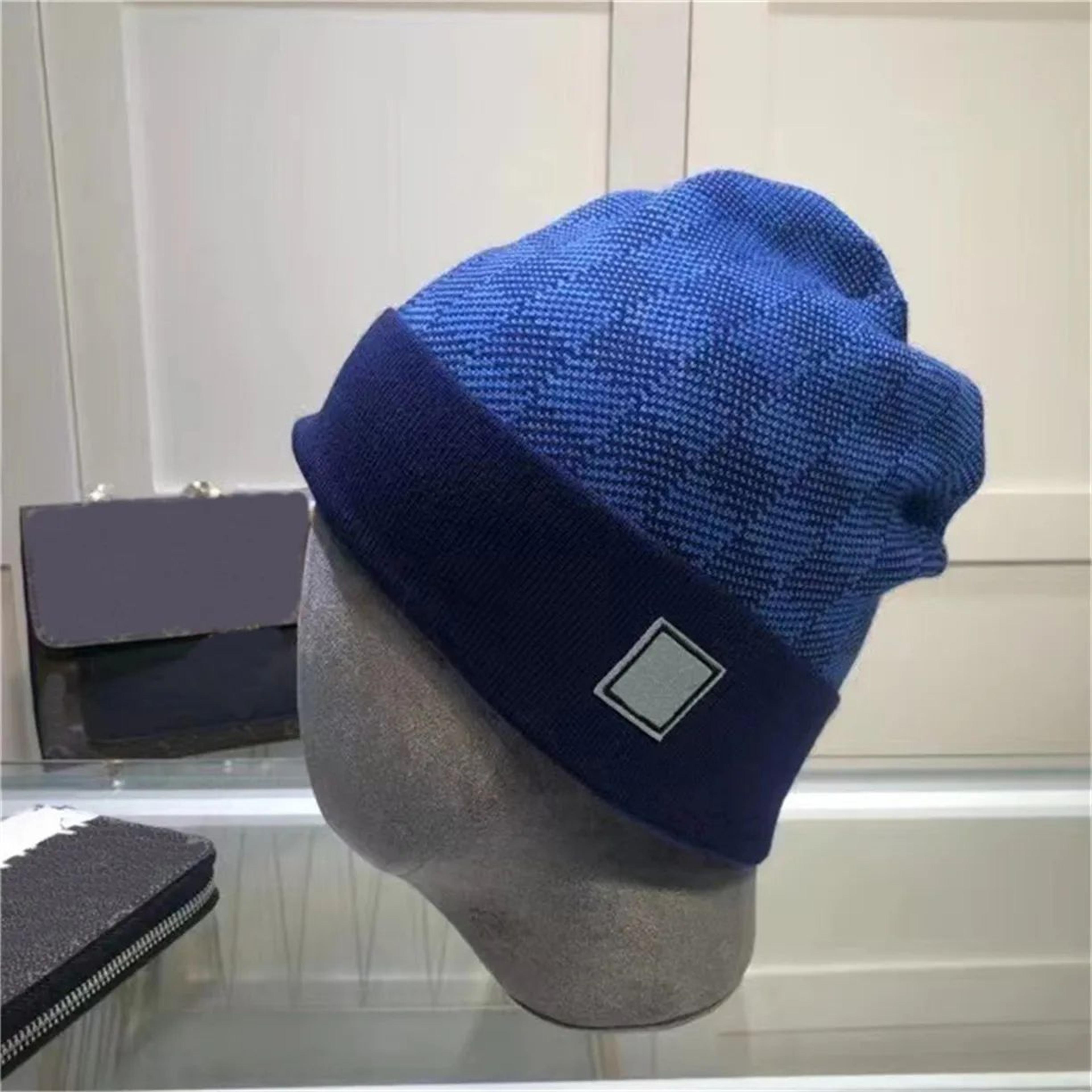 Unisex Embroidered Wool Beanie Hat With Flat Top For Winter Wear 4