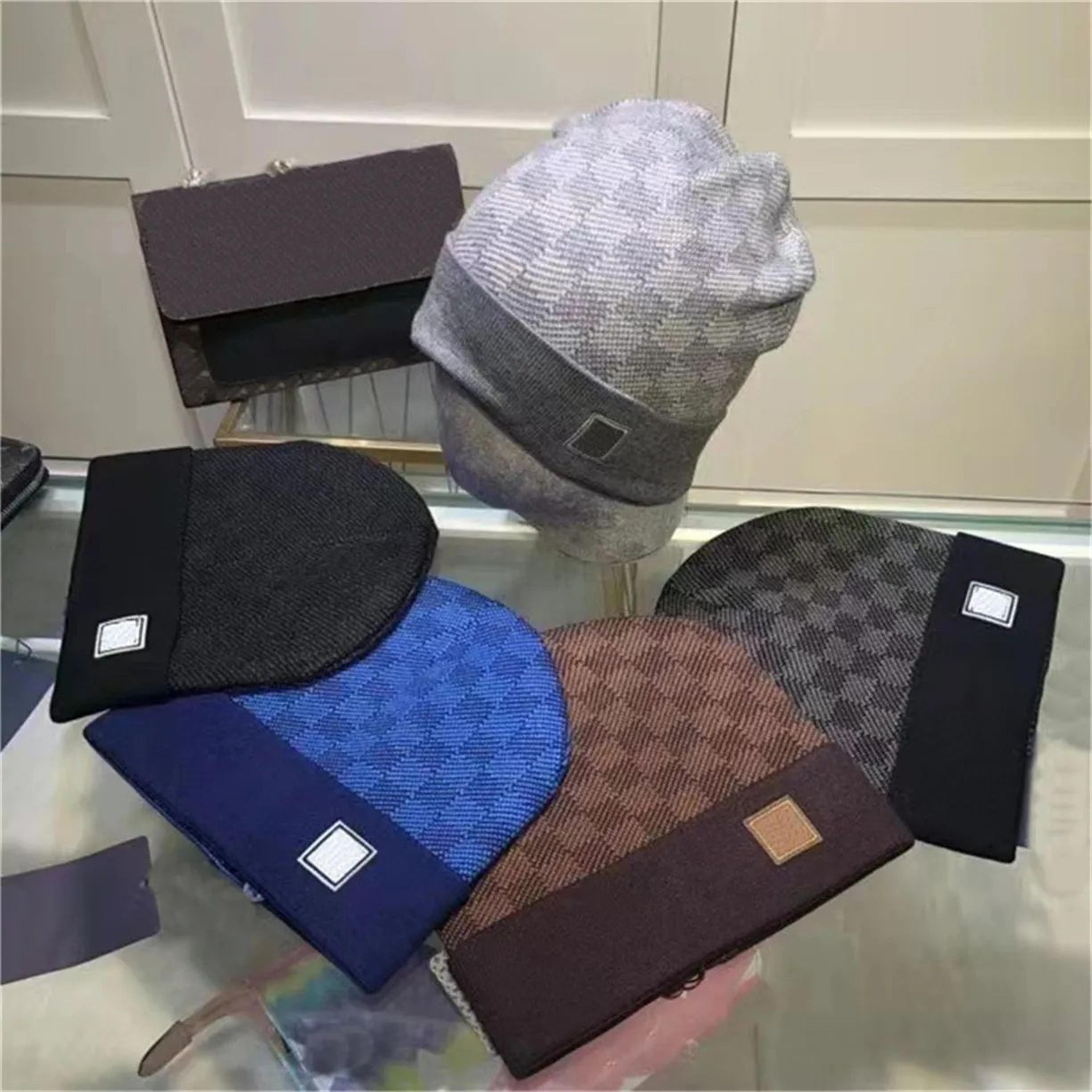 unisex embroidered wool beanie hat with flat top for winter wear
