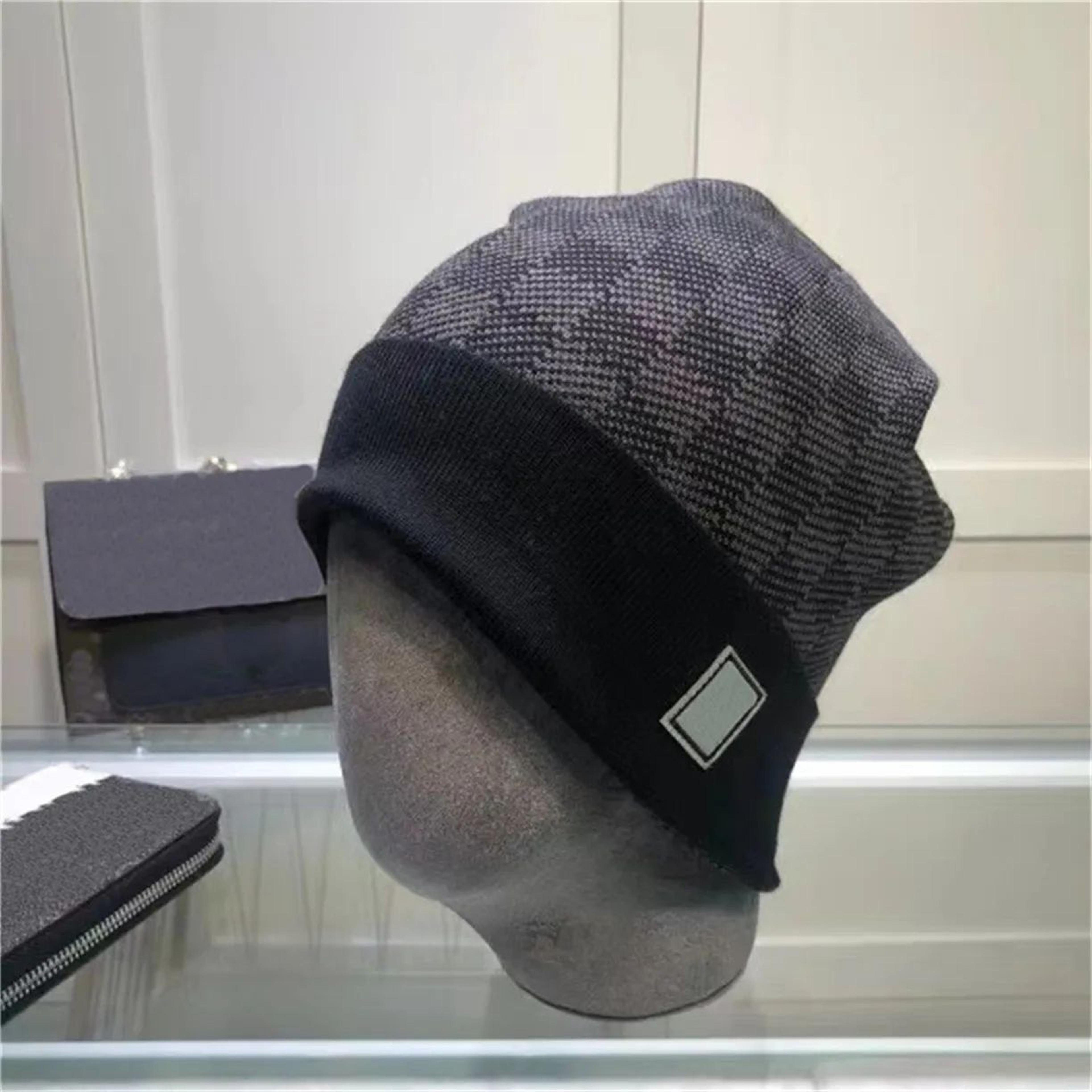 Unisex Embroidered Wool Beanie Hat With Flat Top For Winter Wear 2