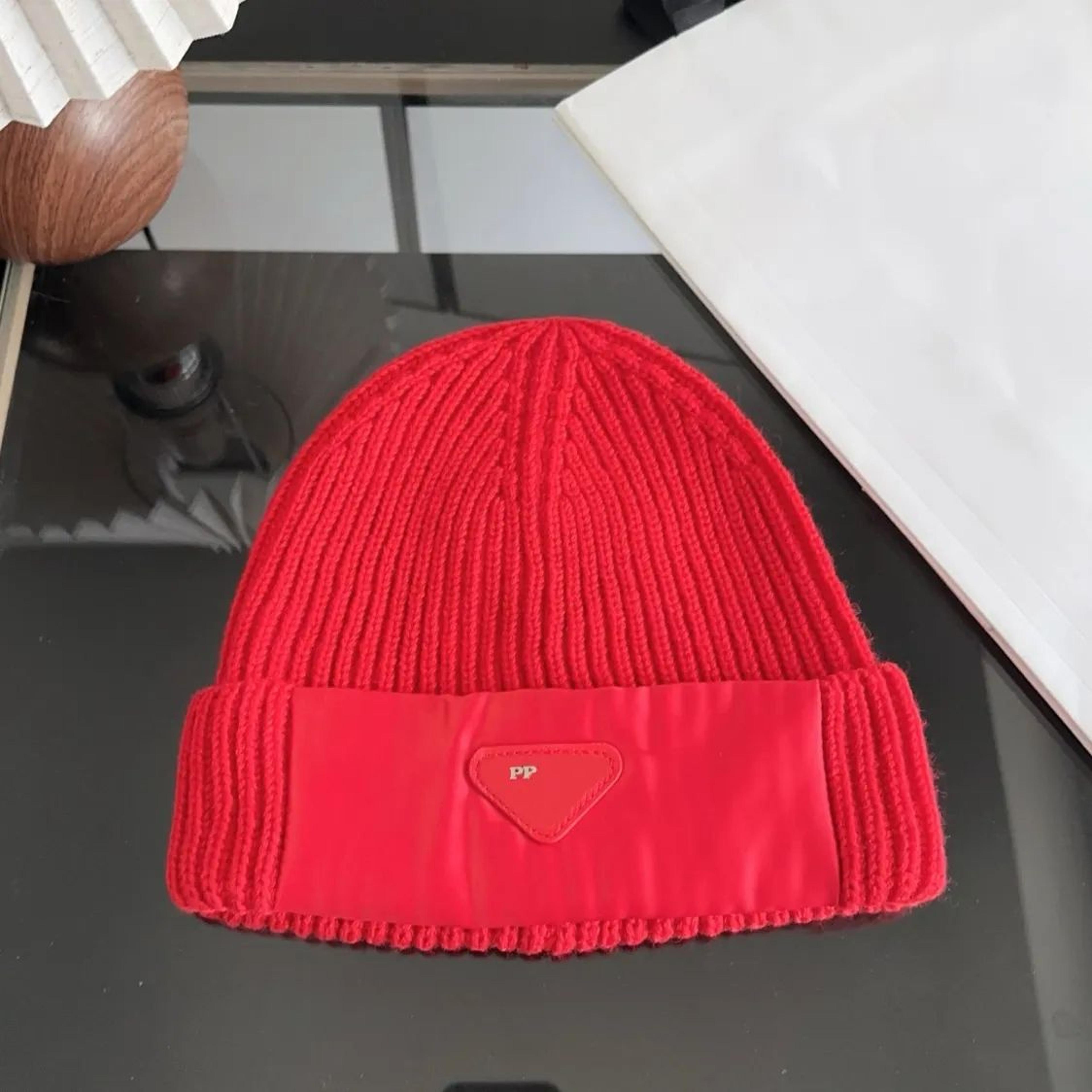 Unisex Cotton Beanie Hat With Printed Patchwork Design For Casual Outdoor Wear 4