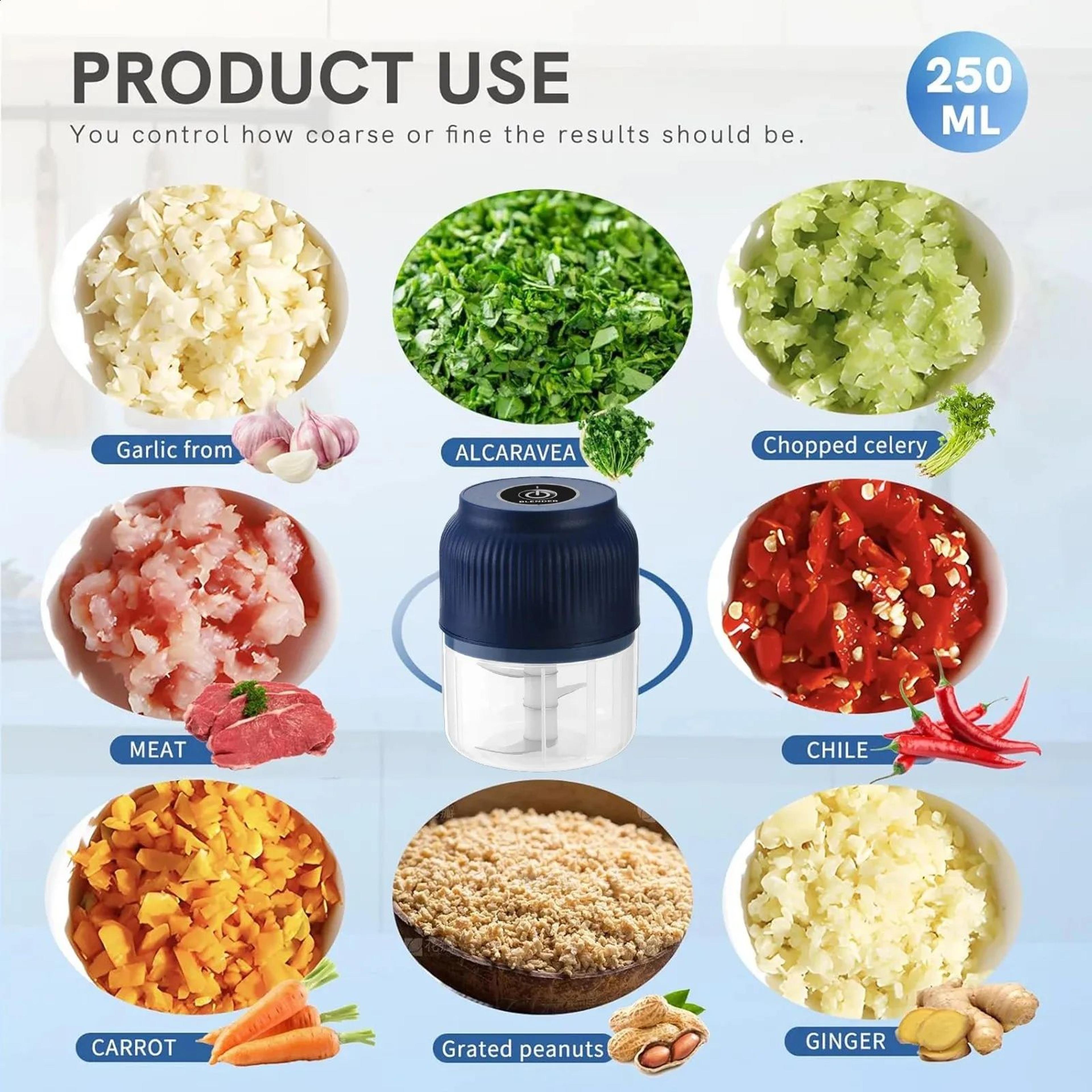 Electric Mini Garlic Chopper USB Rechargeable Food Grinder For Vegetables 3