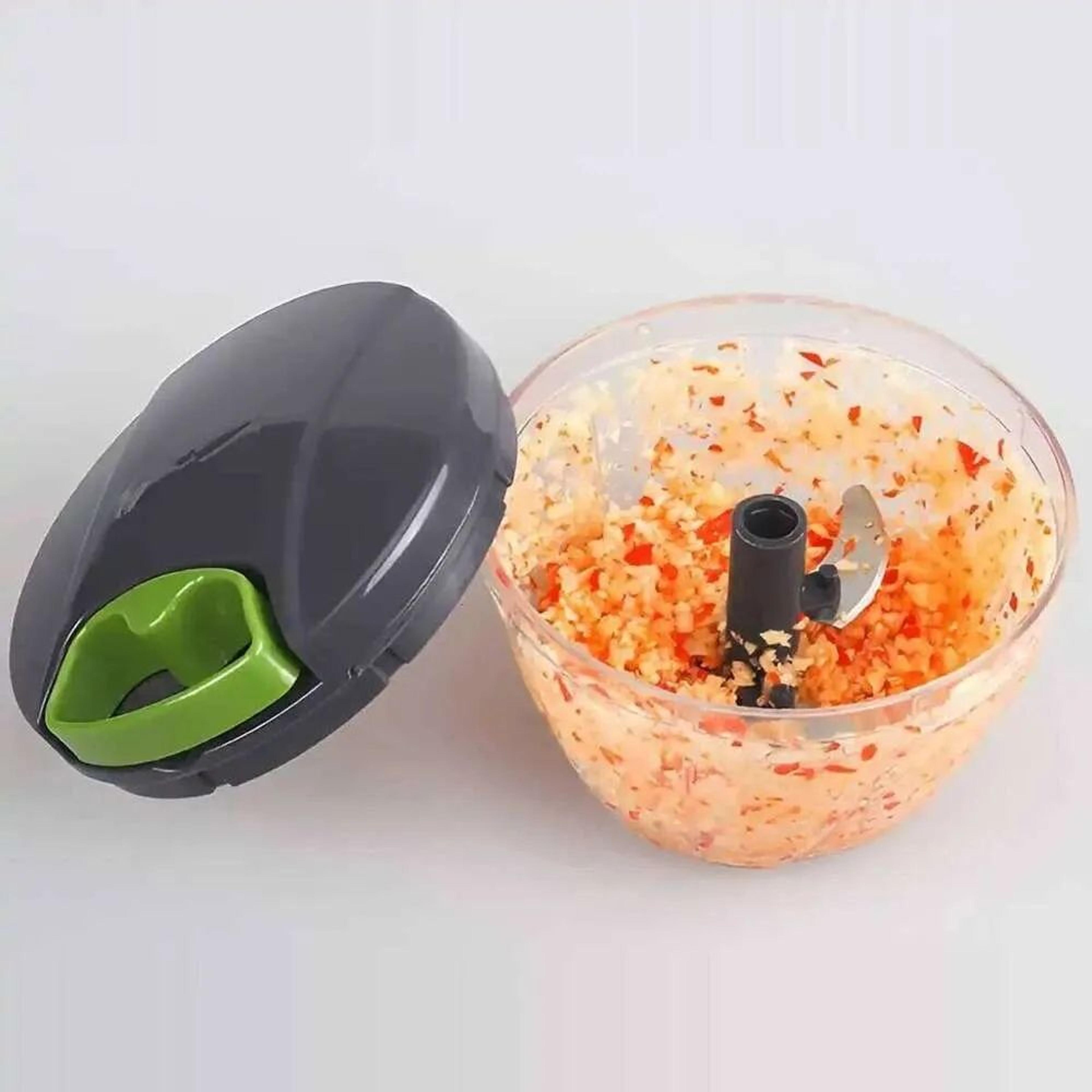 Manual Vegetable Chopper Cup Hand Pull Food Cutter For Onions Garlic And Herbs 1