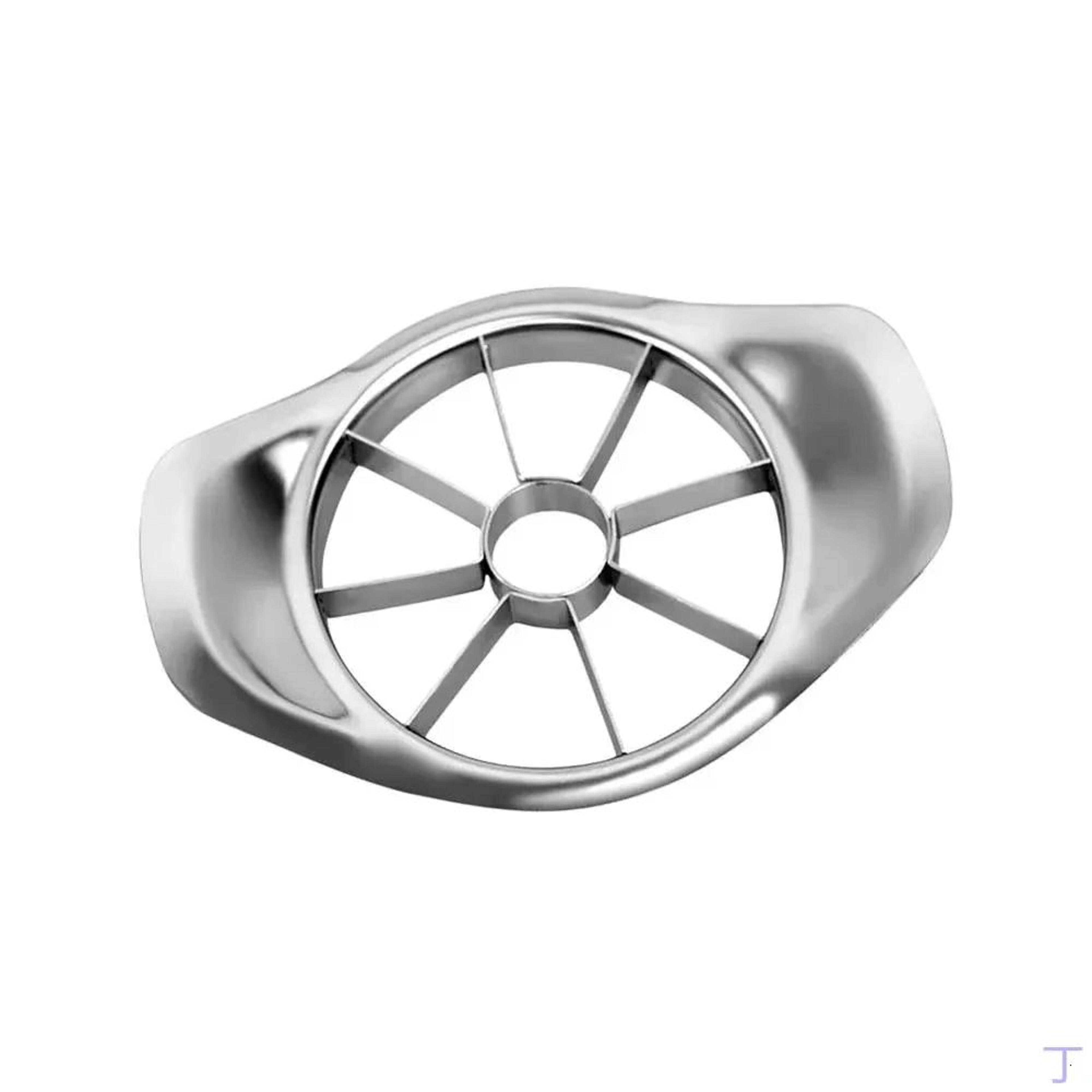 stainless steel apple slicer and corer with comfortable handle for easy fruit cutting